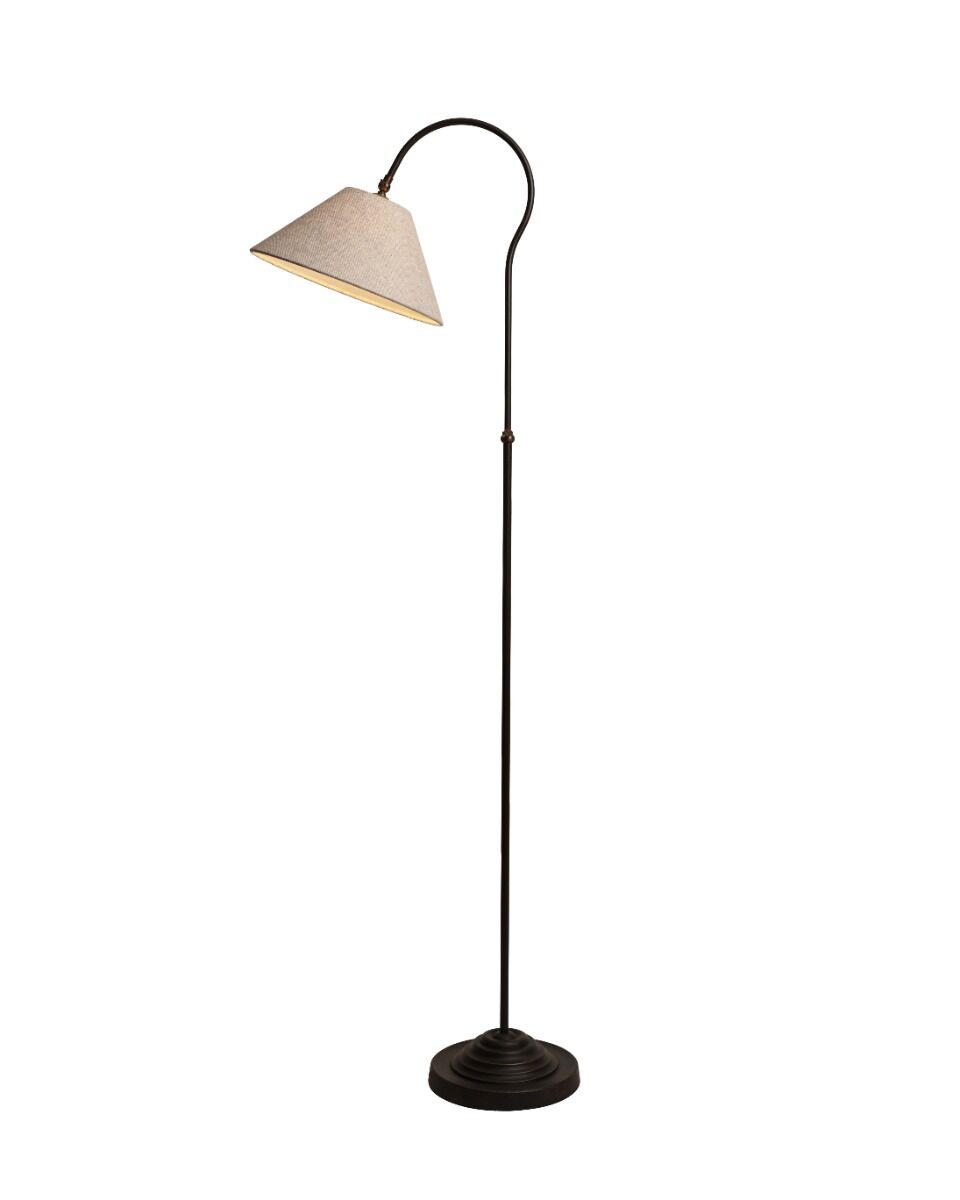 Stehlampe Garda (Gietijzer en Stahl, Braun patina) - Frezoli