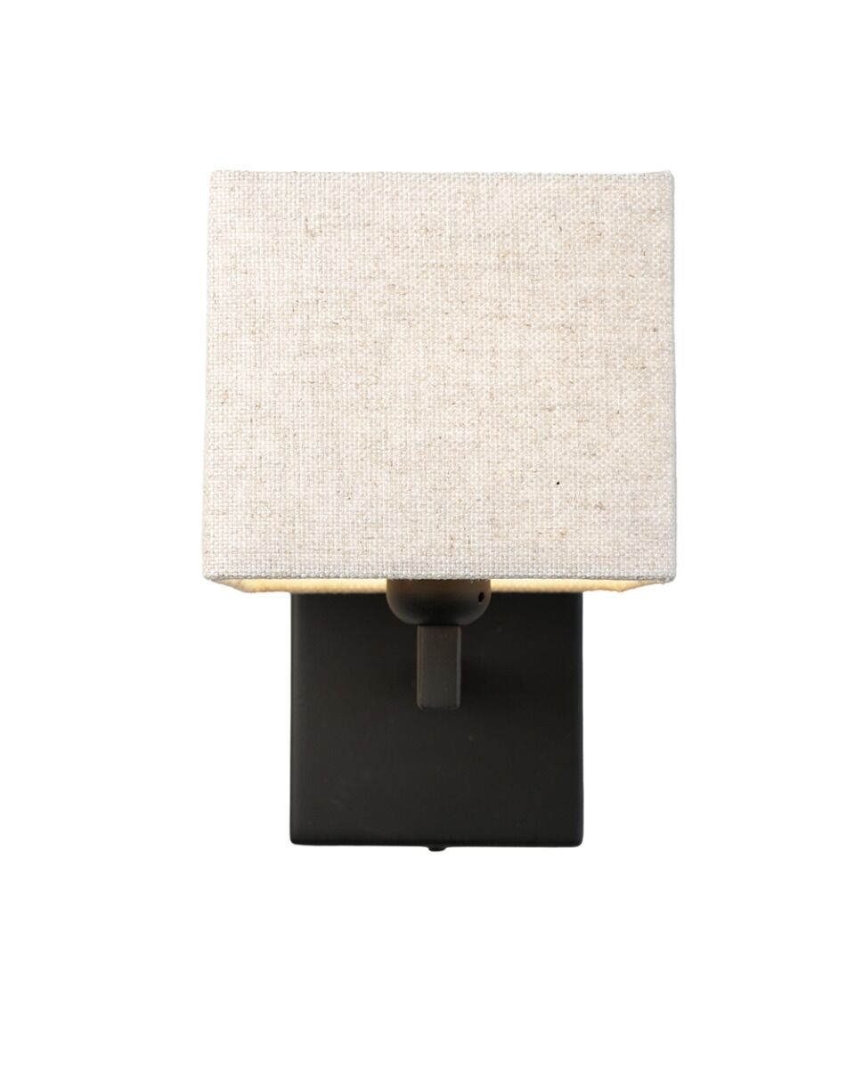 Limena Wall Lamp (Steel, Matzwart) - Frezoli