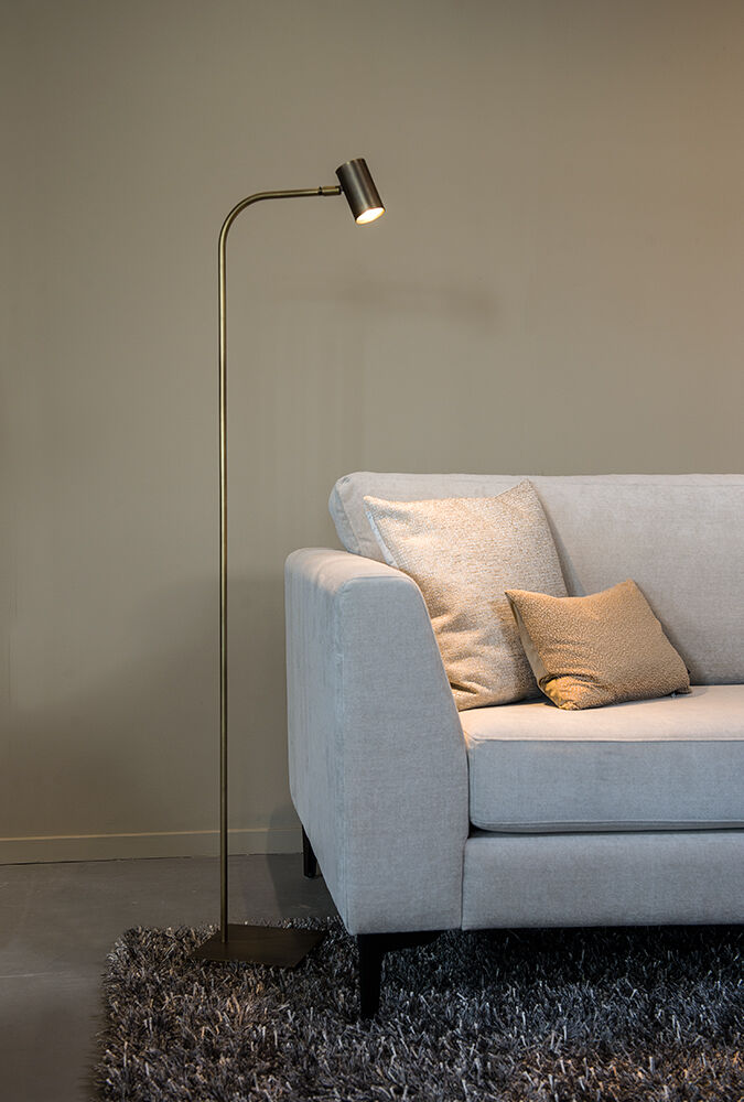Tubino Floor Lamp (Staal - messing - koper, Donker messing) - Frezoli