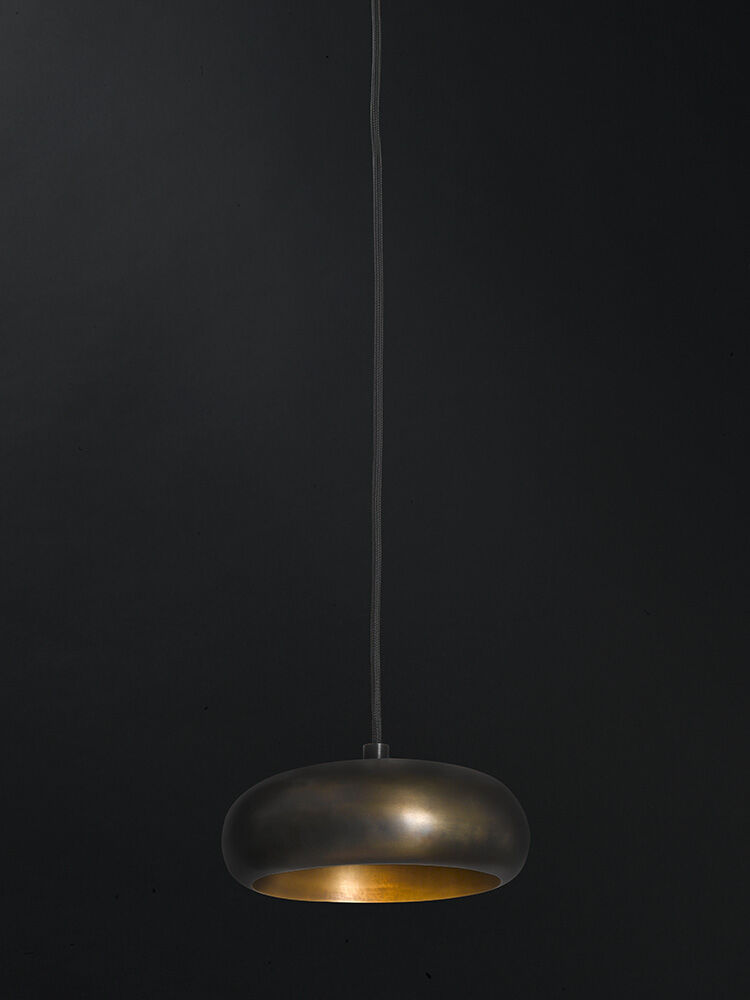 Pendelleuchte Pebble 1 Frezoli (Stahl, Donker messing)