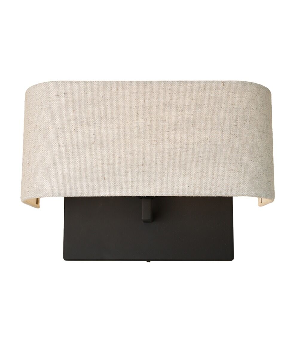 Bolzano Wall Lamp (Steel, Matzwart) - Frezoli