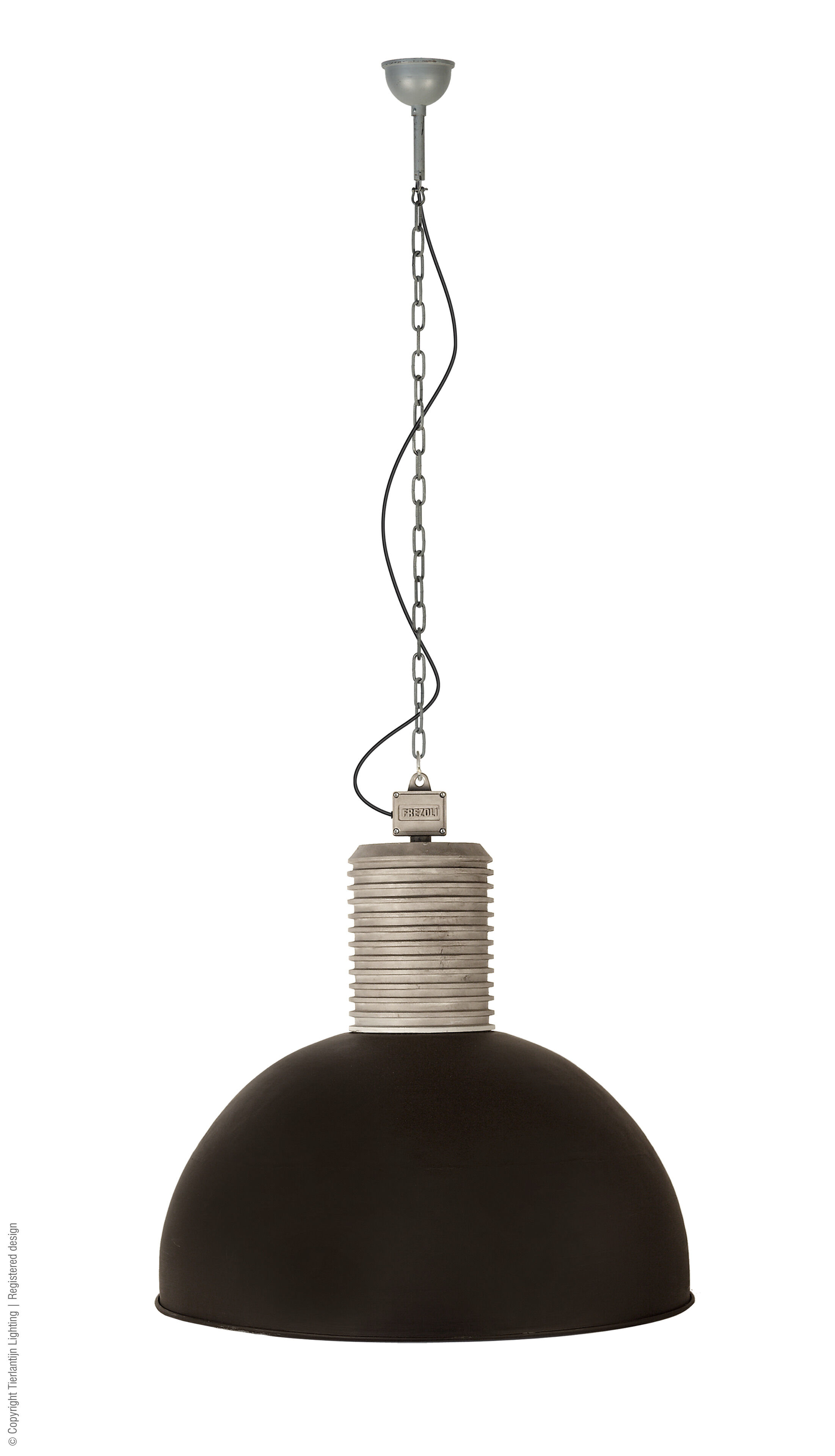 Hanglamp Lozz (Aluminium en staal, Aluminium) - Zwart / XL