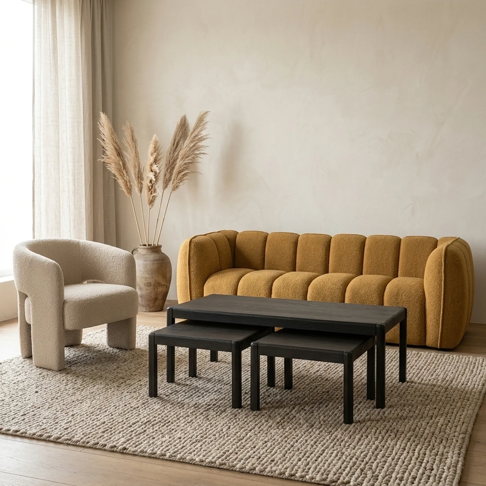 Couchtisch Amalfi - und Beistelltisch-Set basalt ab 50 cm - Tower Living