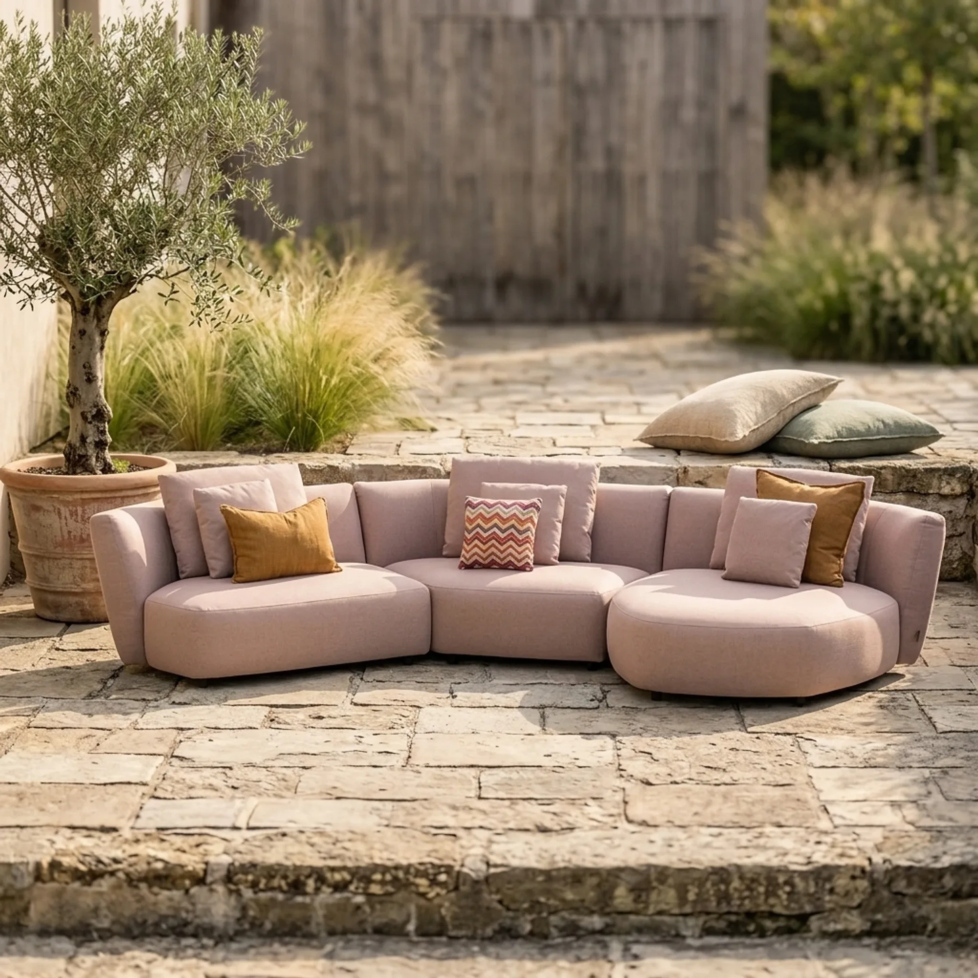 Atoll Loungebank Outdoor Meton Rust - Easy Sofa