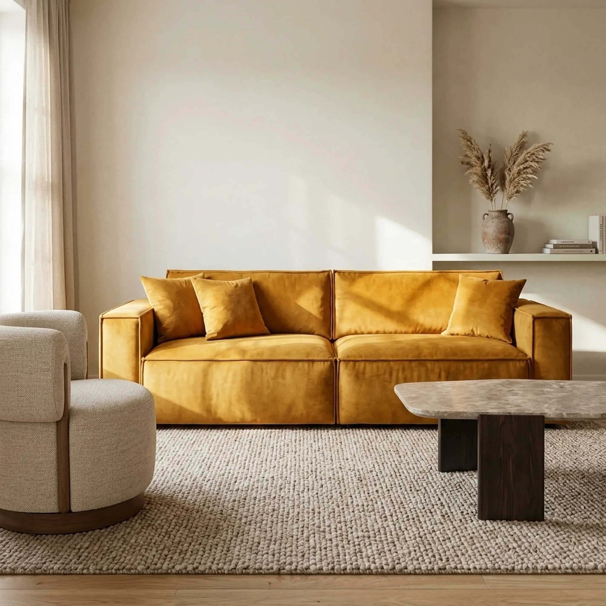Bank La Maison | Okergeel - Easy Sofa