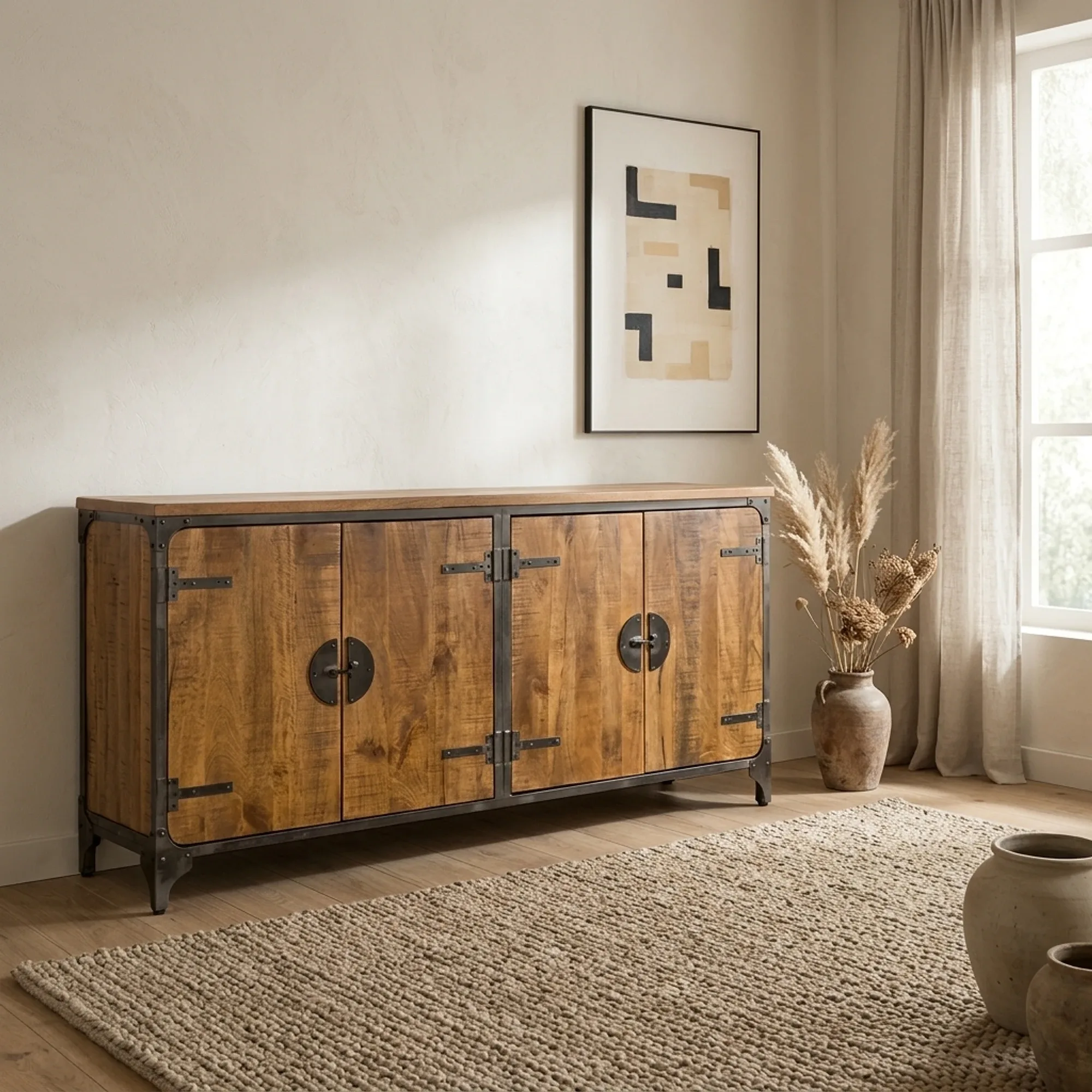 Basto Sideboard brown 180 cm - Tower Living