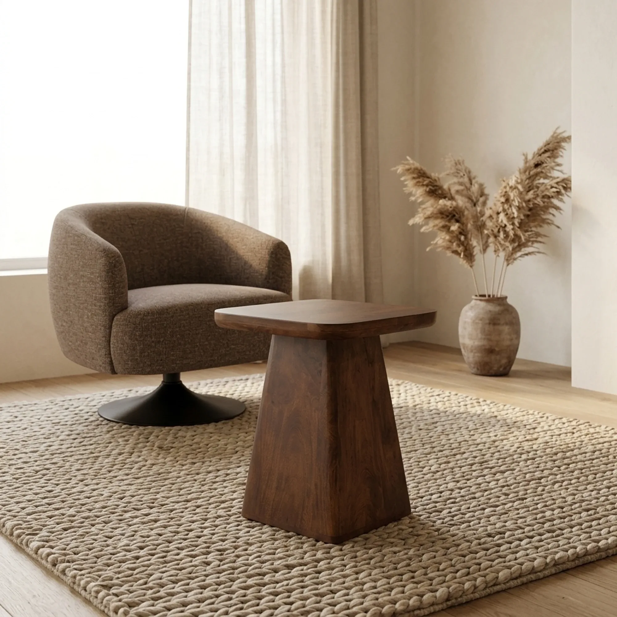 Side table 40, Mango Brown Walnut - My Sons