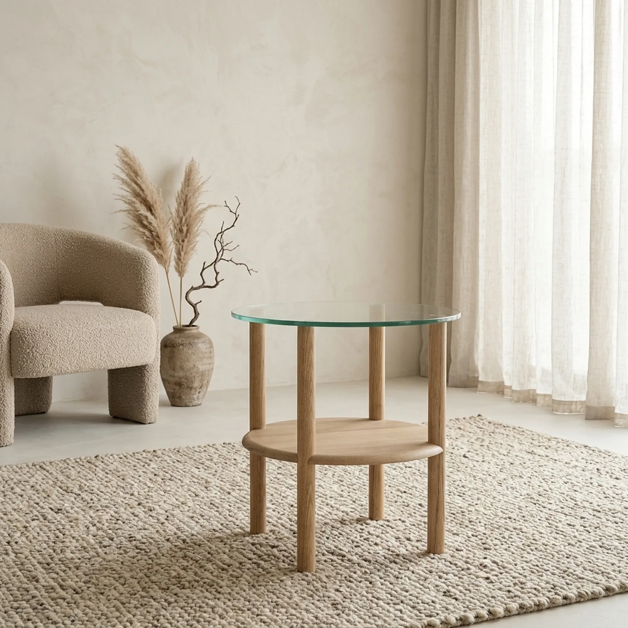 Side Table Cleo Oak - Eleonora