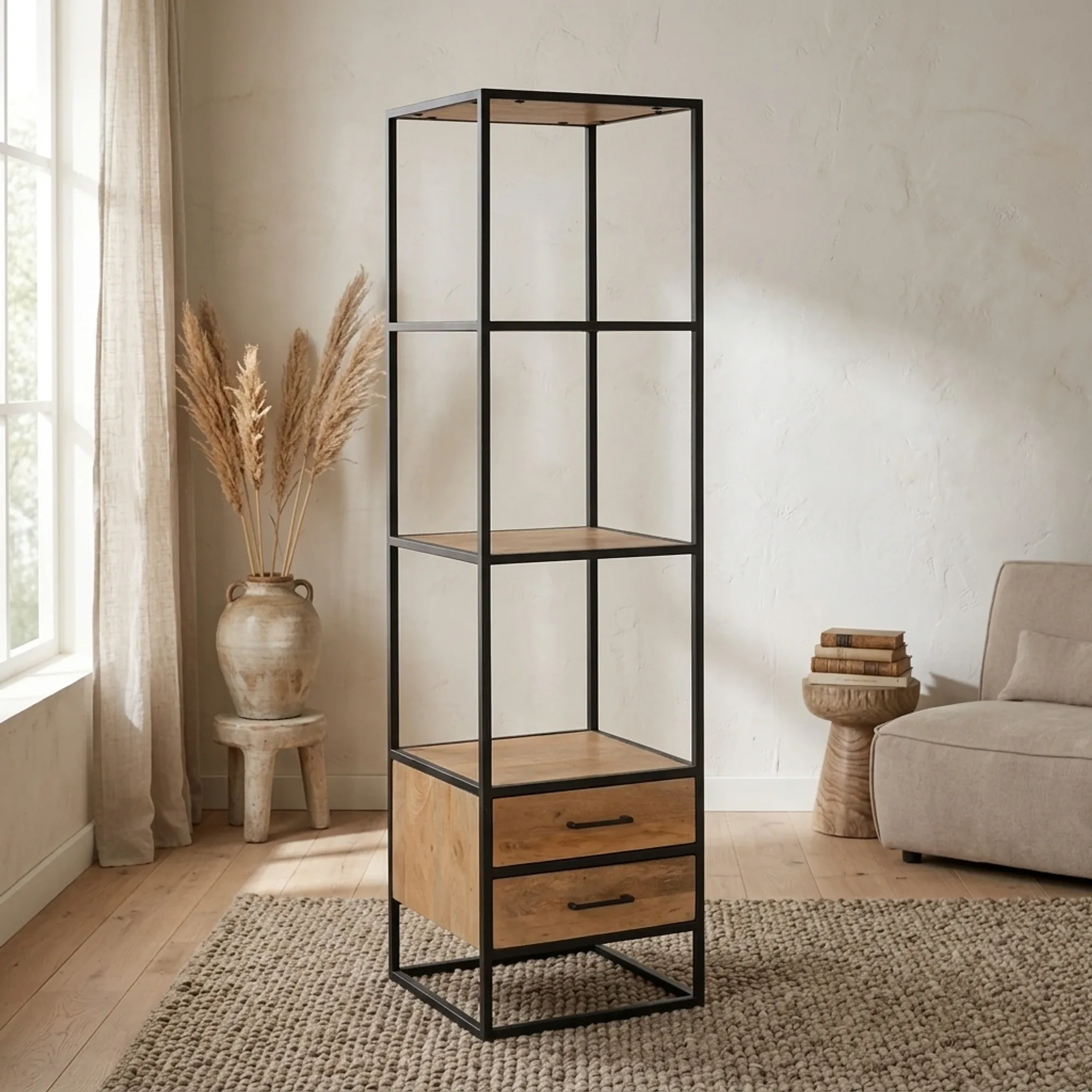Boekenkast Dakota 2 lades | 55 cm - Starfurn