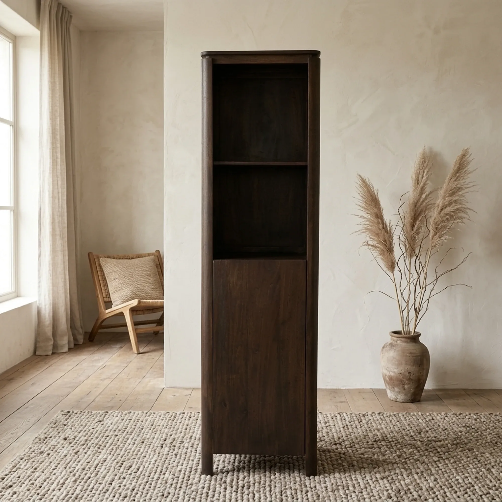 Boekenkast Dallas Bruin Mangohout 55 cm - Starfurn