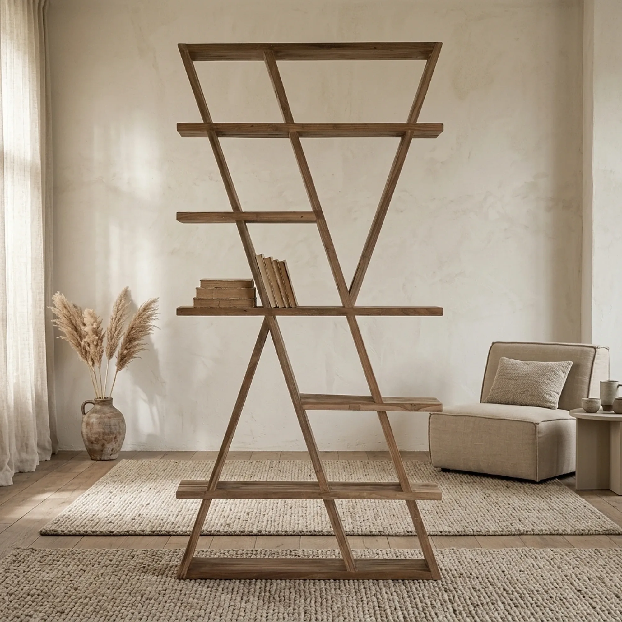 Zorro Bookcase (Teak, Natural) - MUST Living