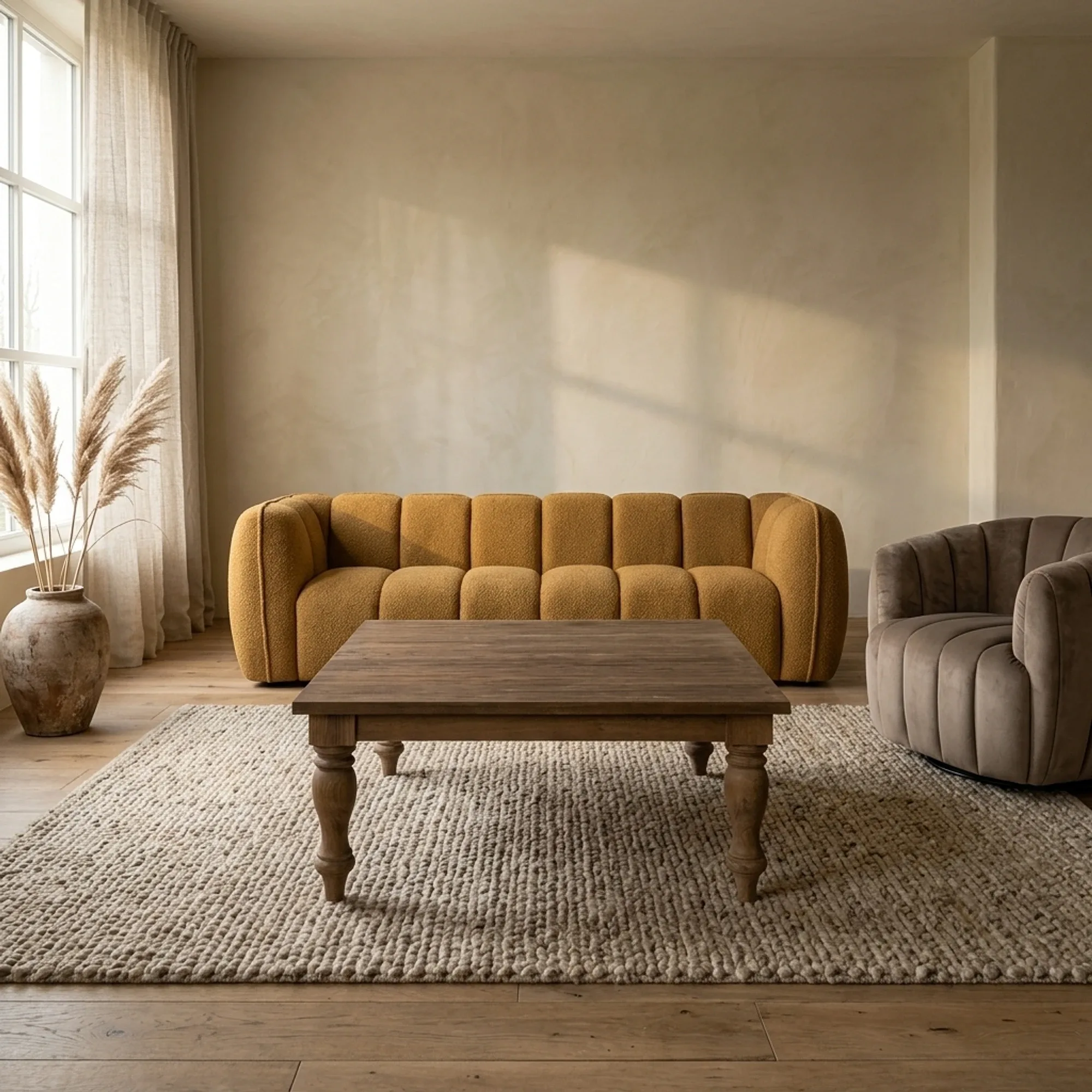 Couchtisch Bologna braun quadratisch 100 cm - Tower Living
