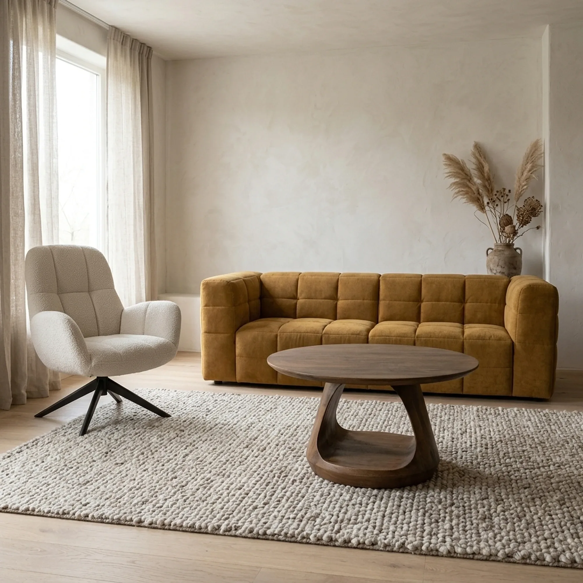 Salontafel Bremen Ø70 H38 Mango Matt Walnut - My Sons