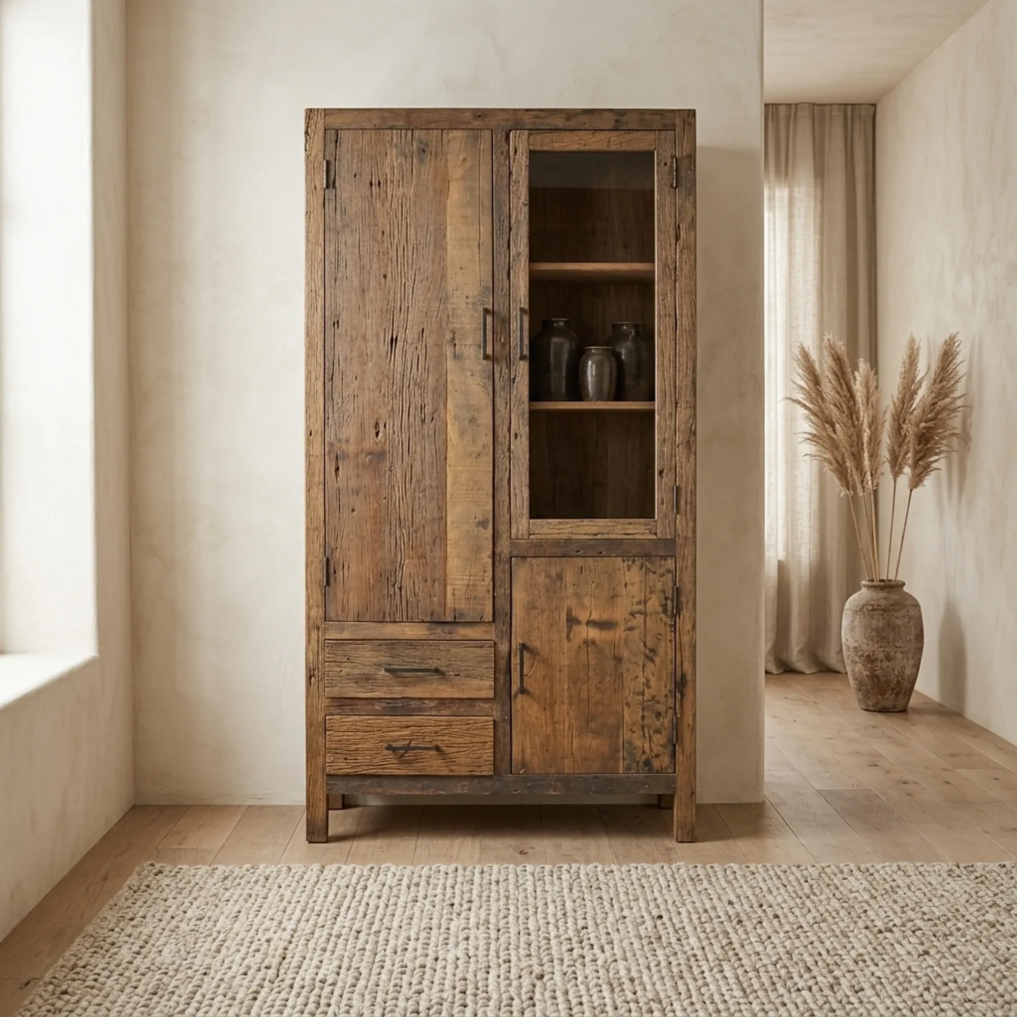 Brent Kabinet 180cm | Oud hout