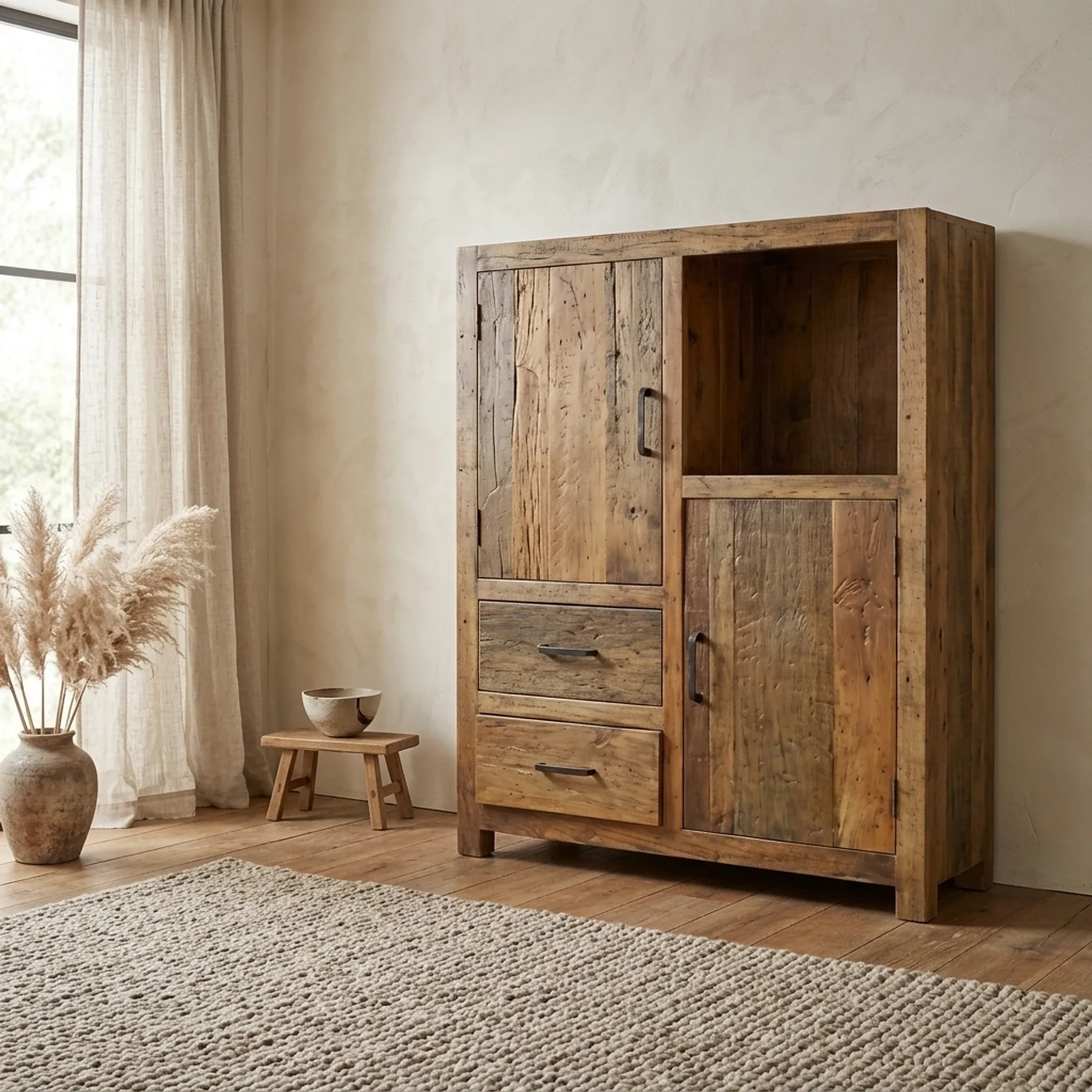 Brent Kabinet | 120cm | Oud hout