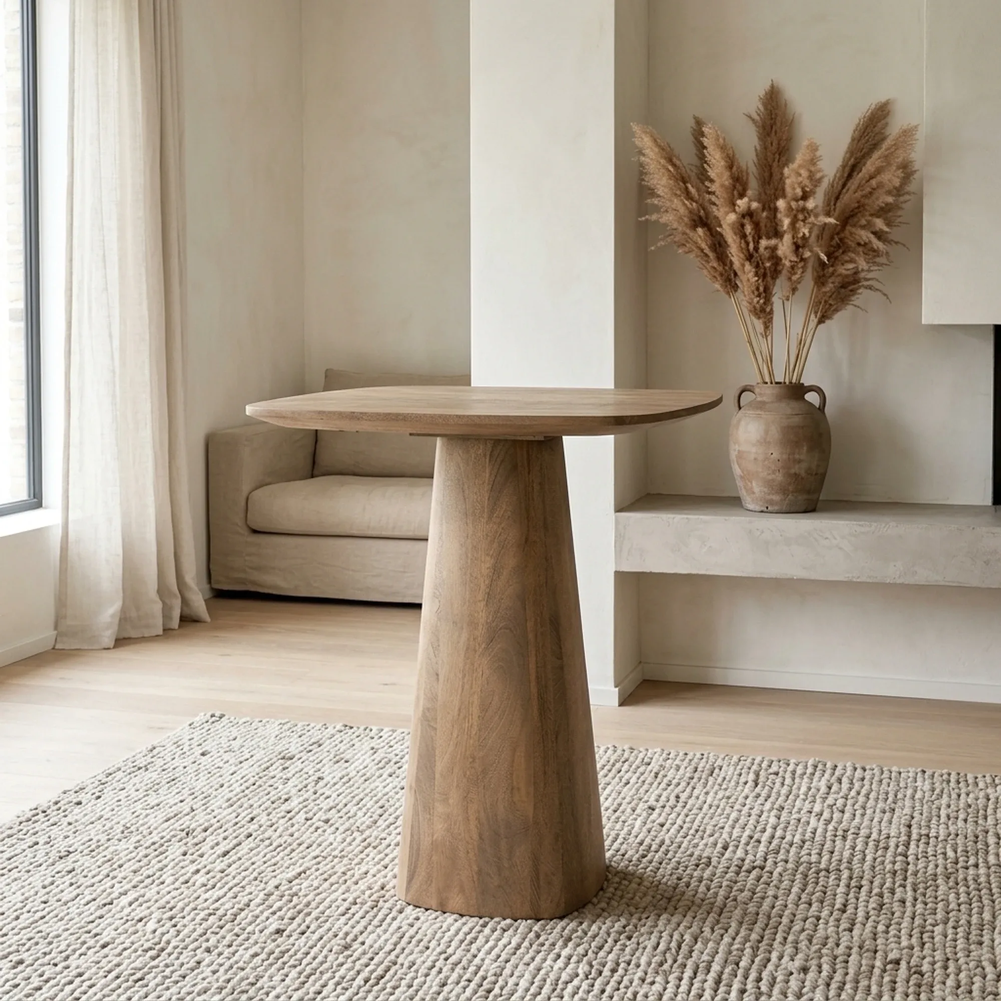 Counter Table Aron light brown Mango Wood - Eleonora