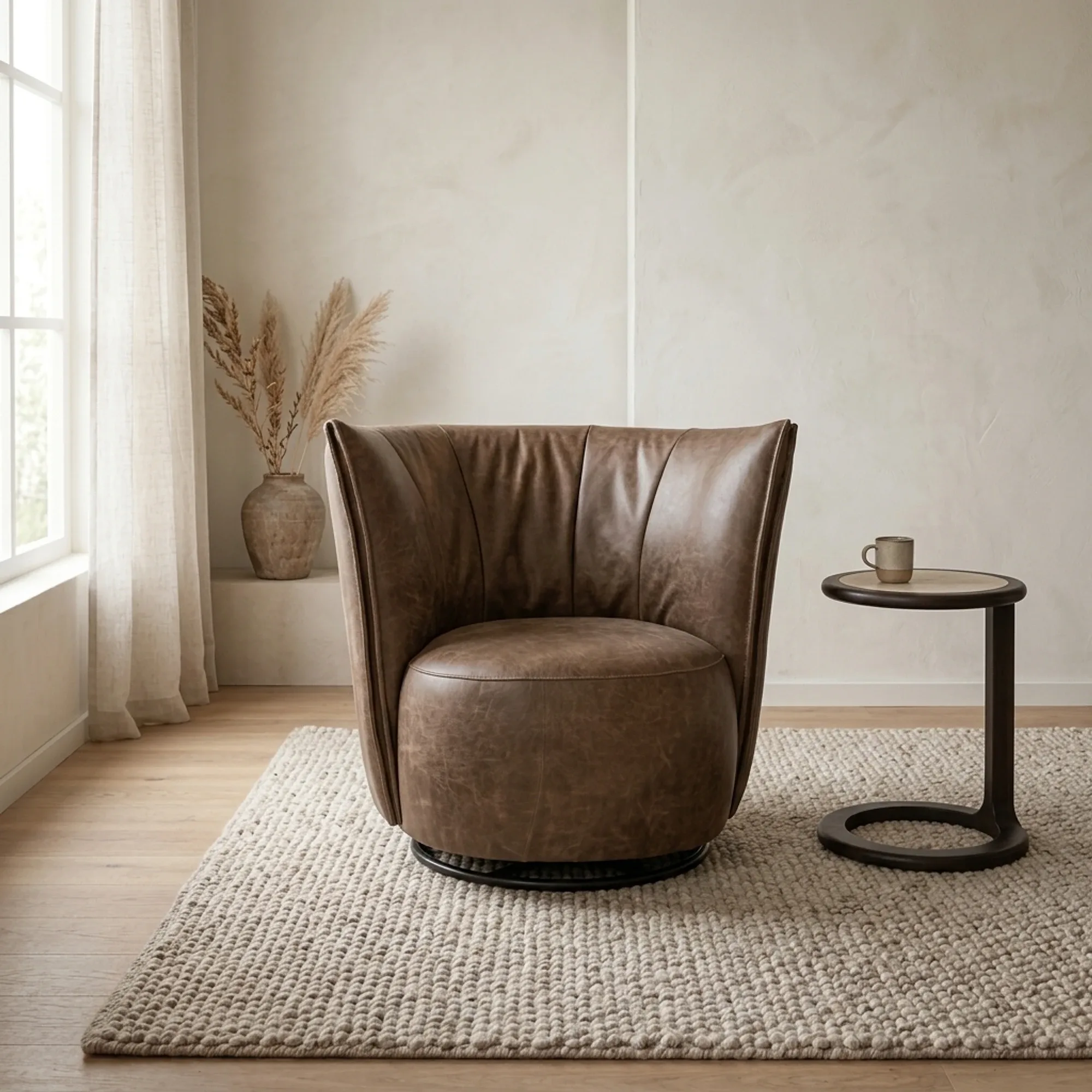 Drehsessel Bern | Africa Leder - Zitform