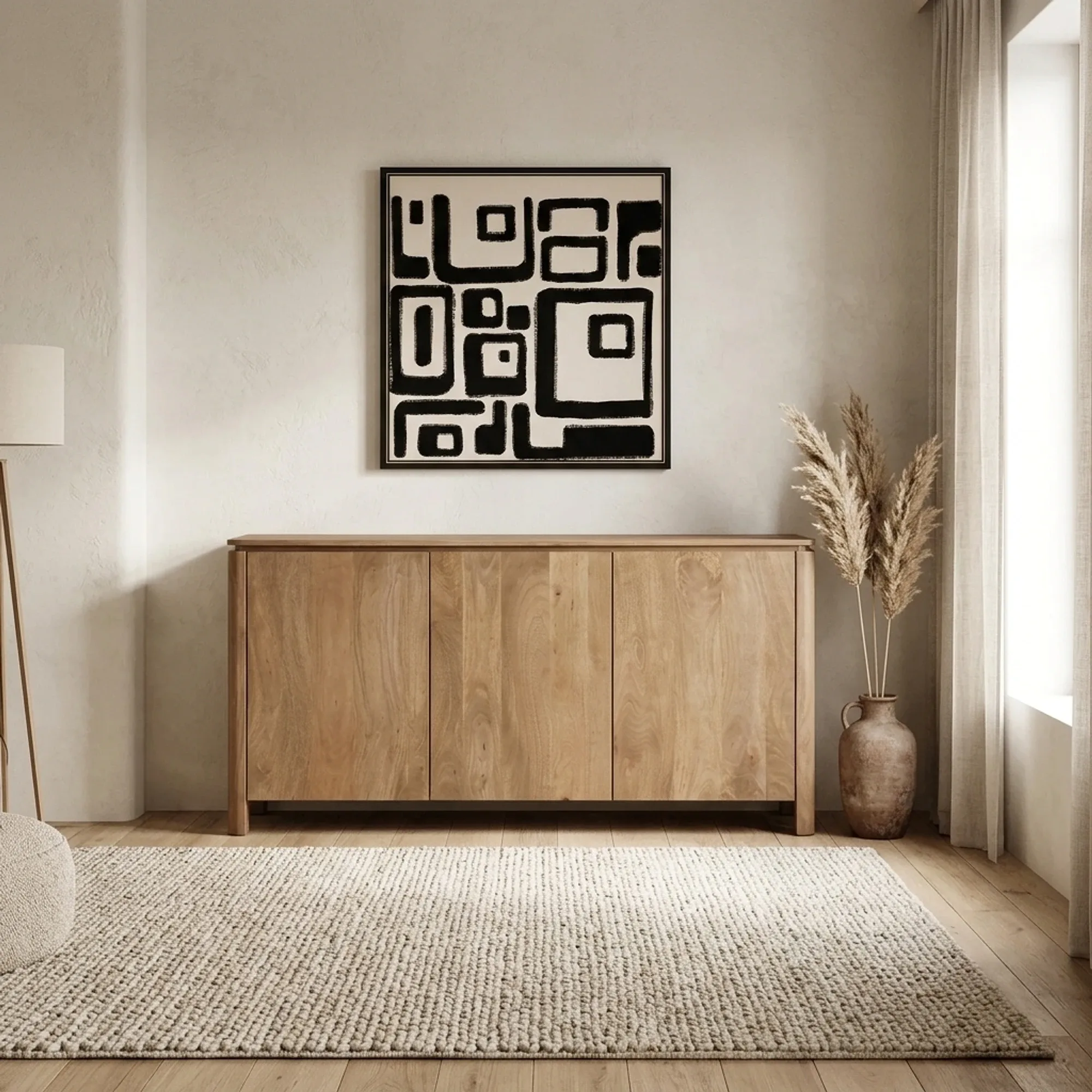 Dallas Sideboard Natural Mango Wood 165 cm - Starfurn