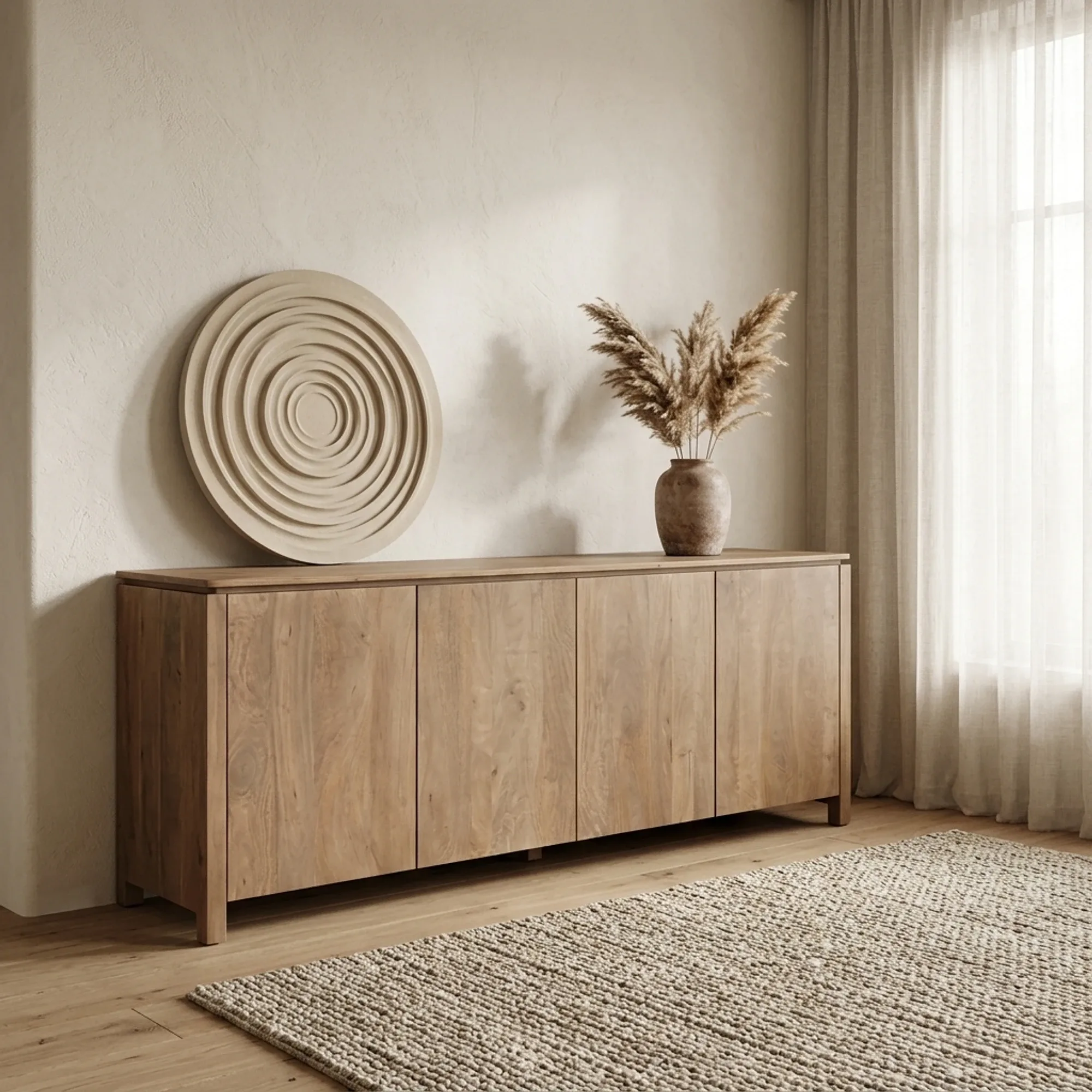 Dressoir Dallas Naturel Mangohout 210 cm - Starfurn