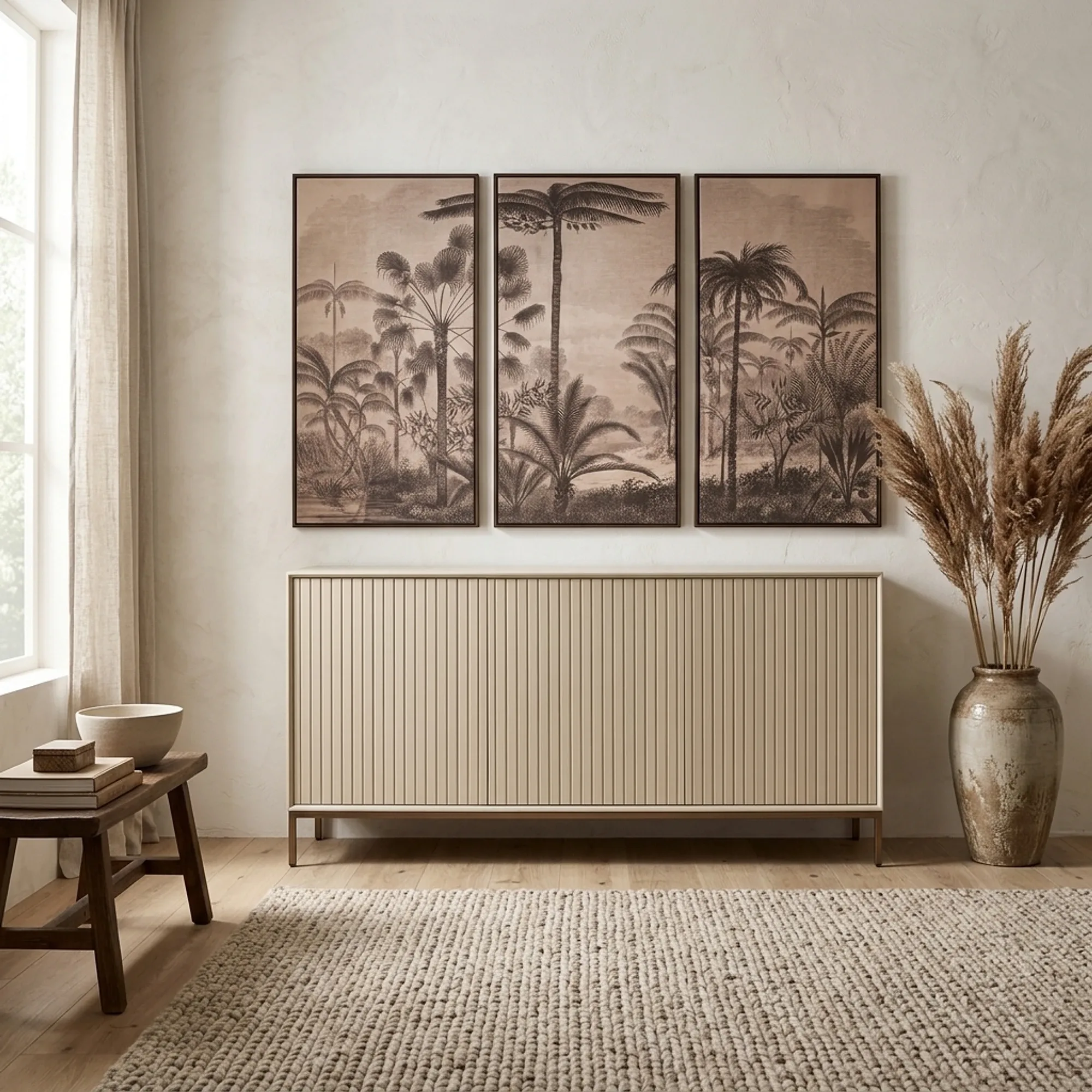 Sideboard Madison Sand Mango Wood 165 cm - Starfurn