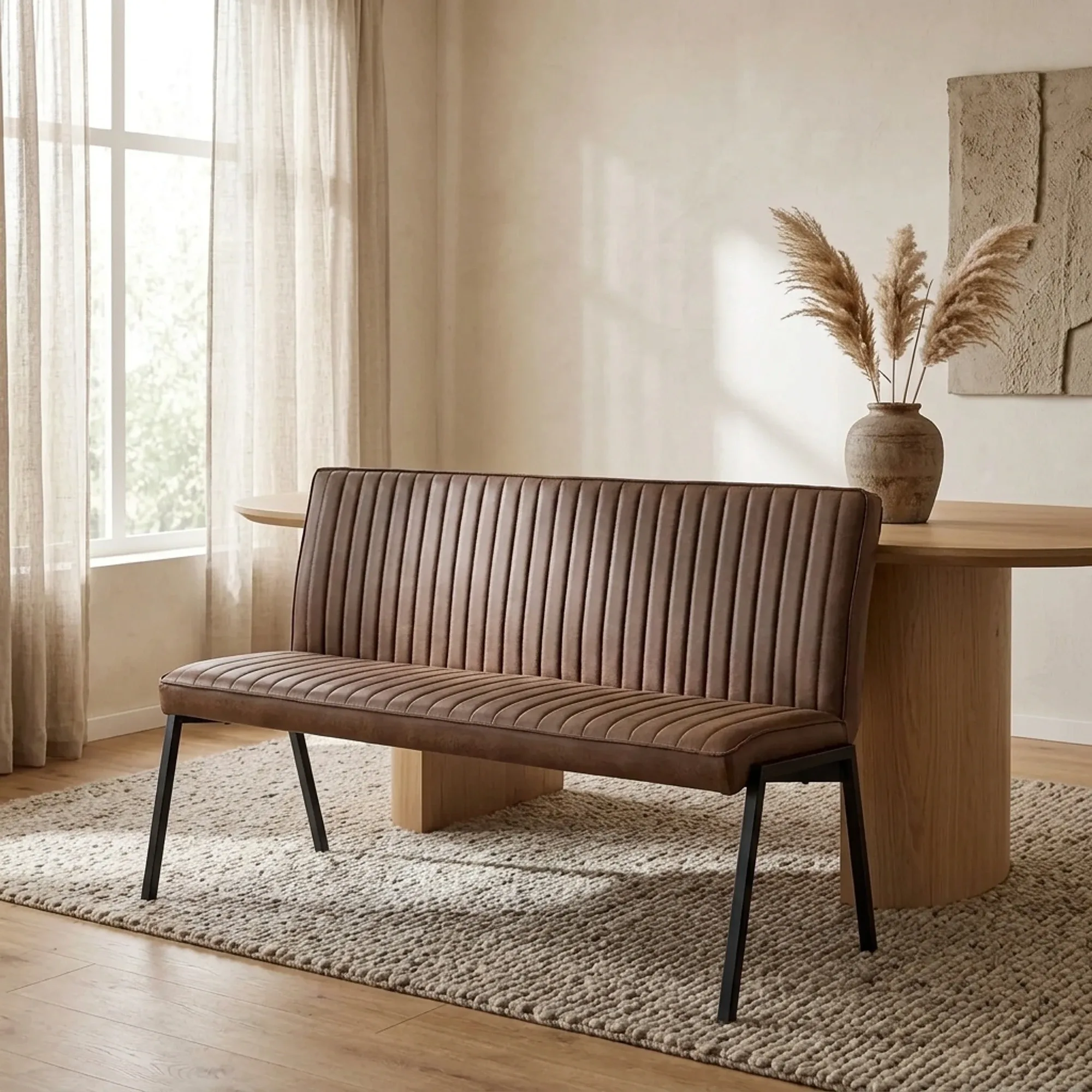 Eetkamerbank Tivoli Bull | 155 cm | Brown