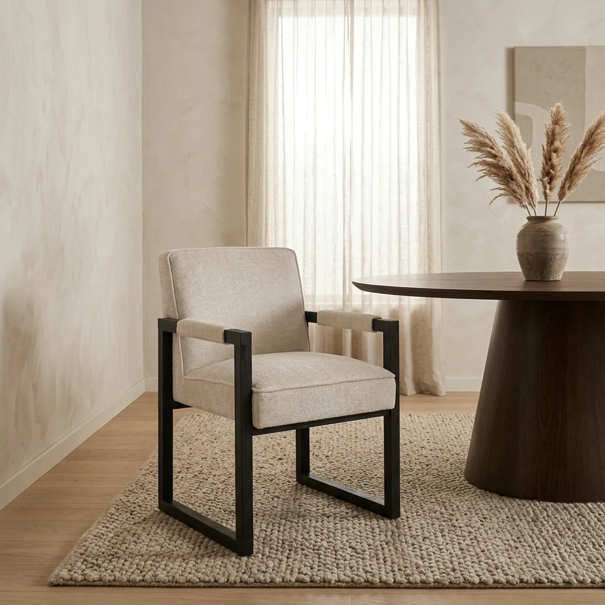 Esszimmerstuhl Beck white chenille - Richmond Interiors