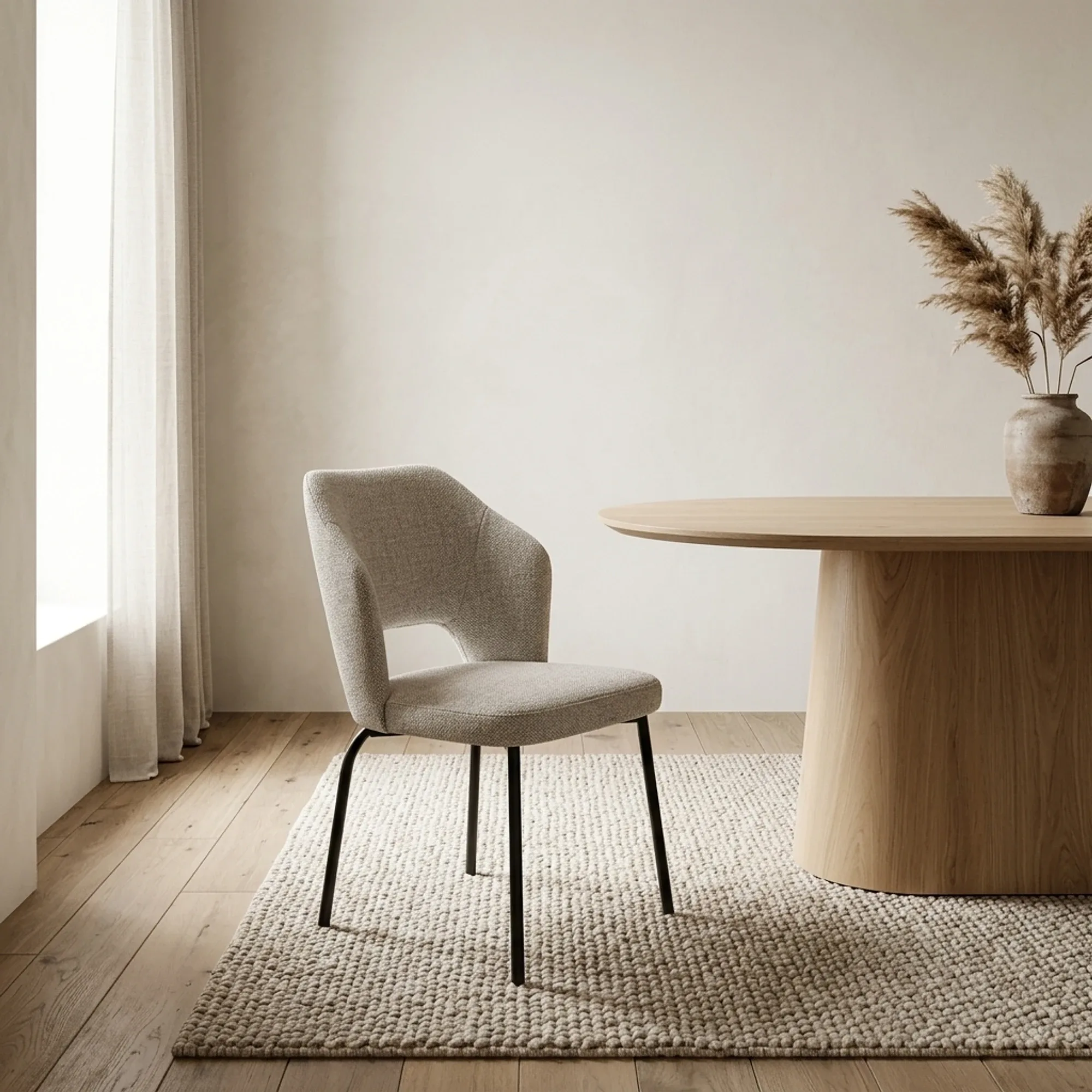 Dining Chair Bloom (Metal, Natural) - MUST Living