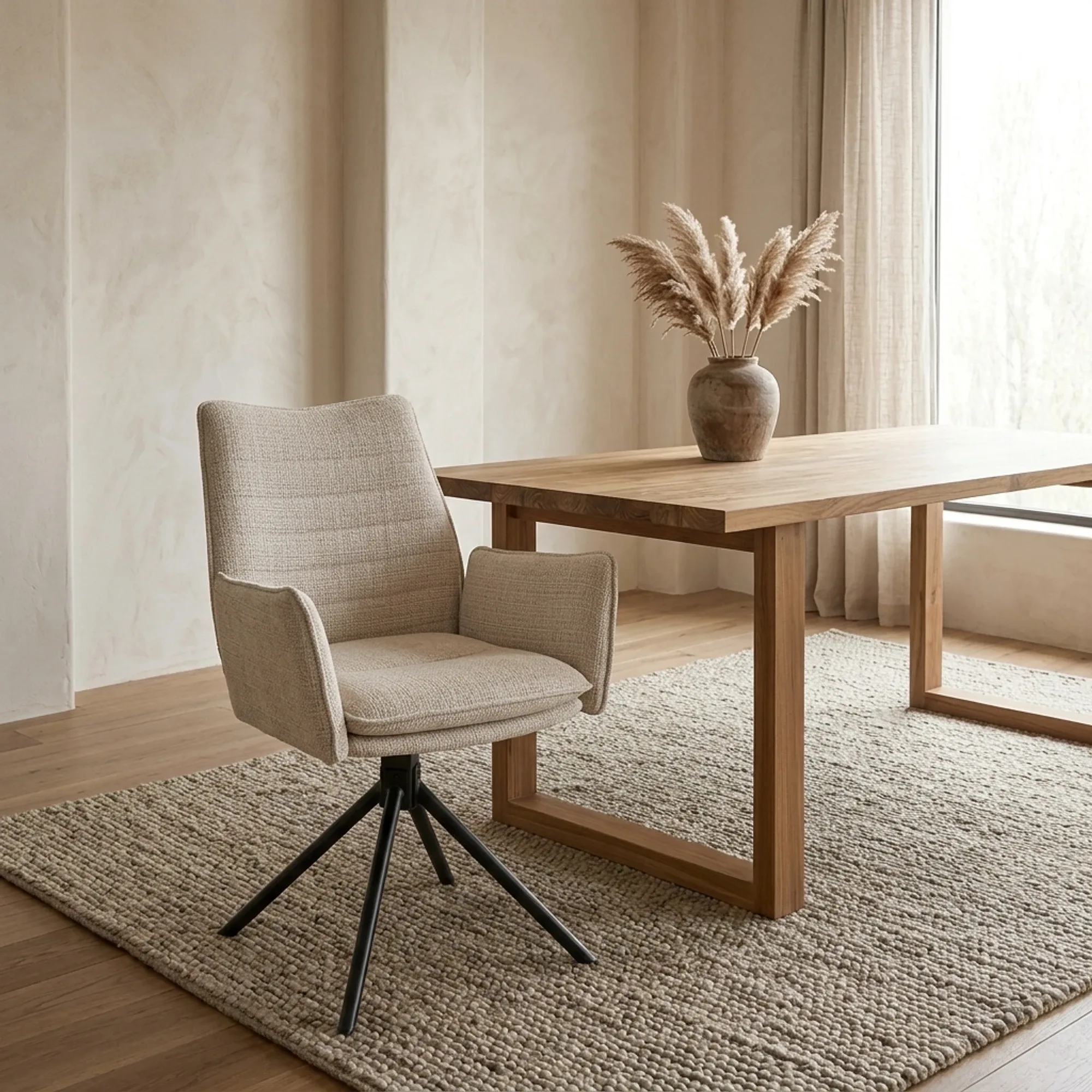 Dining Chair Tim Cremona 02 Light Beige - Benoa
