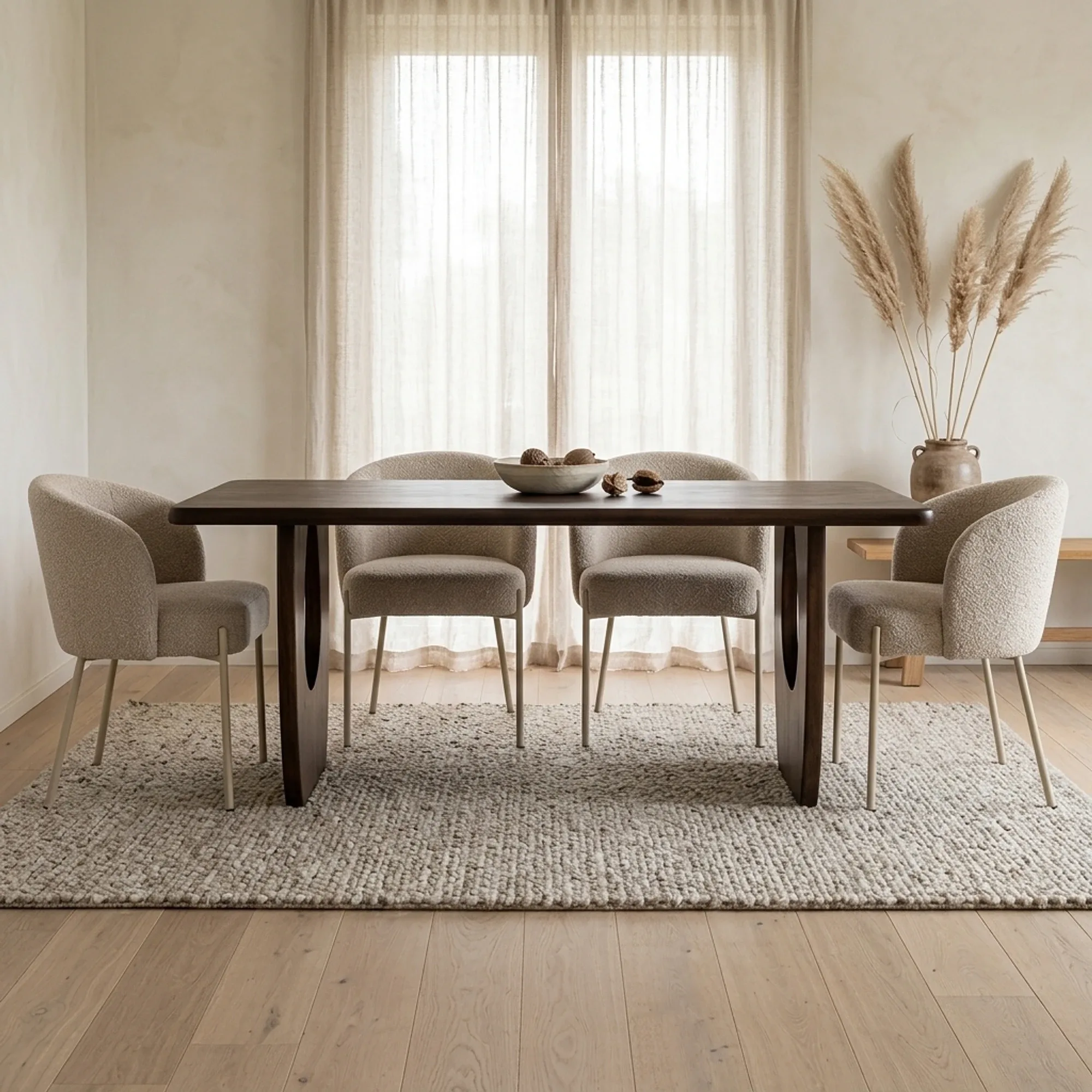 Dining Table 180, Mango Brown Walnut - My Sons