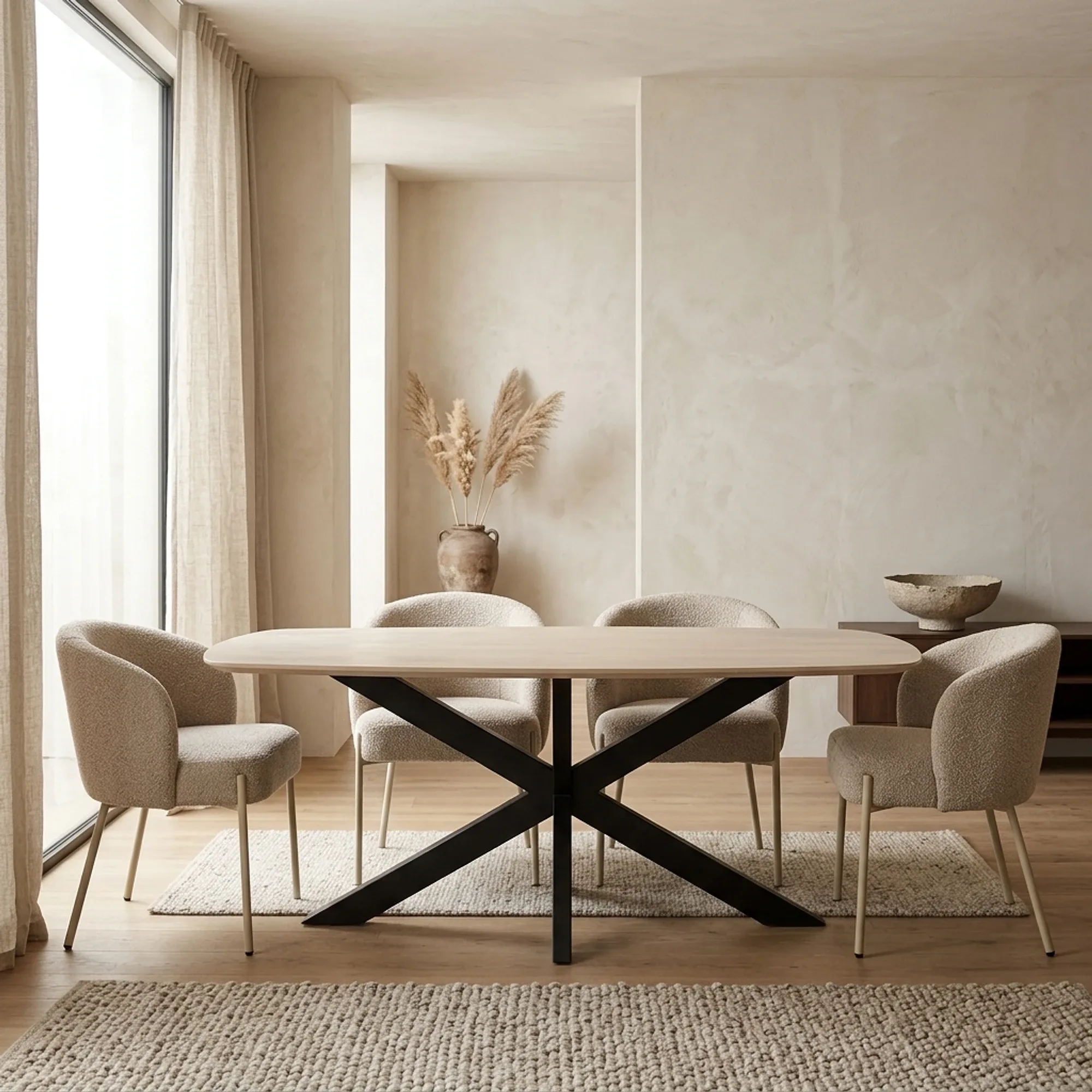 Danish Oval Dining Table 180, Mango Ashblond - My Sons
