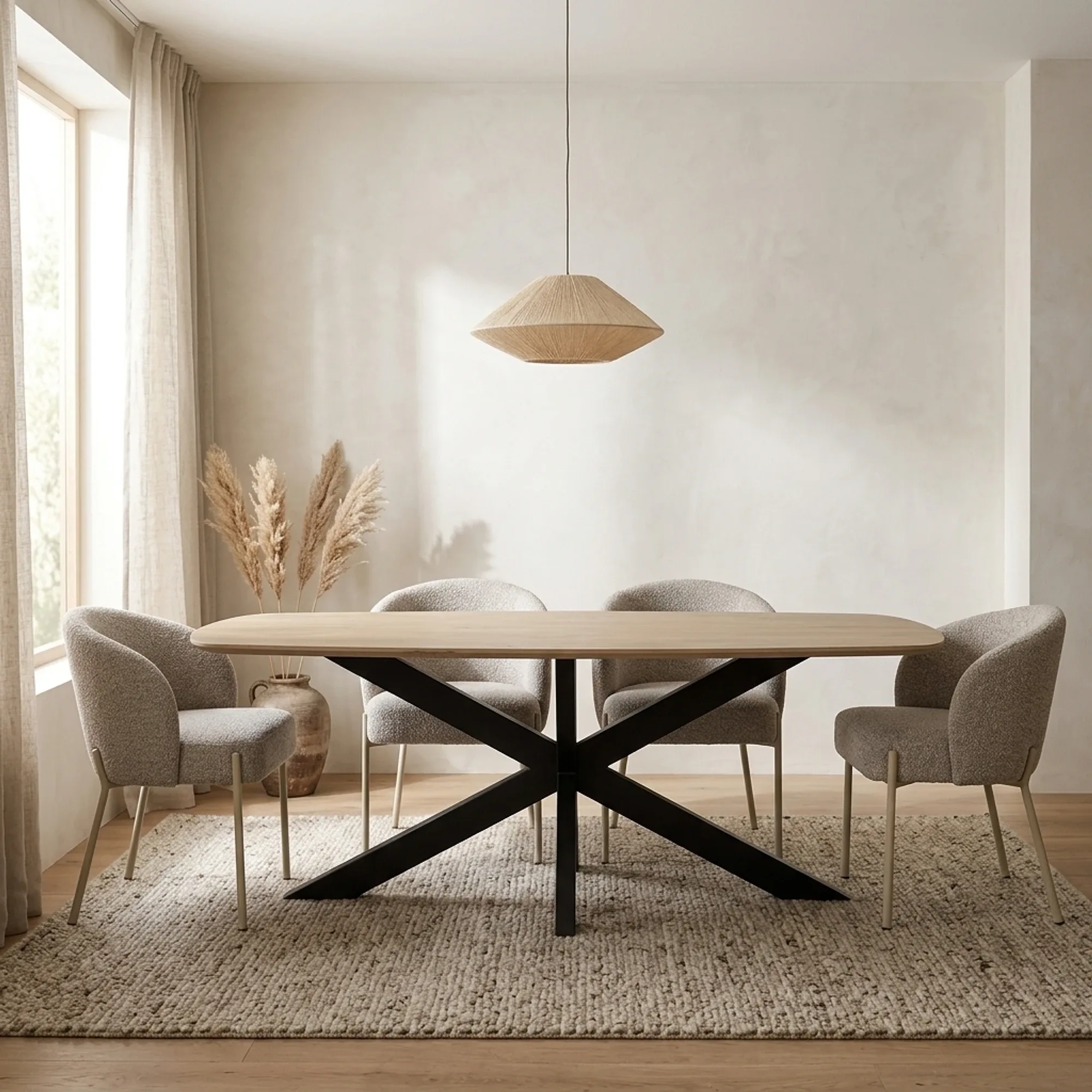 Danish Oval Dining Table 210, Mango Ashblond - My Sons