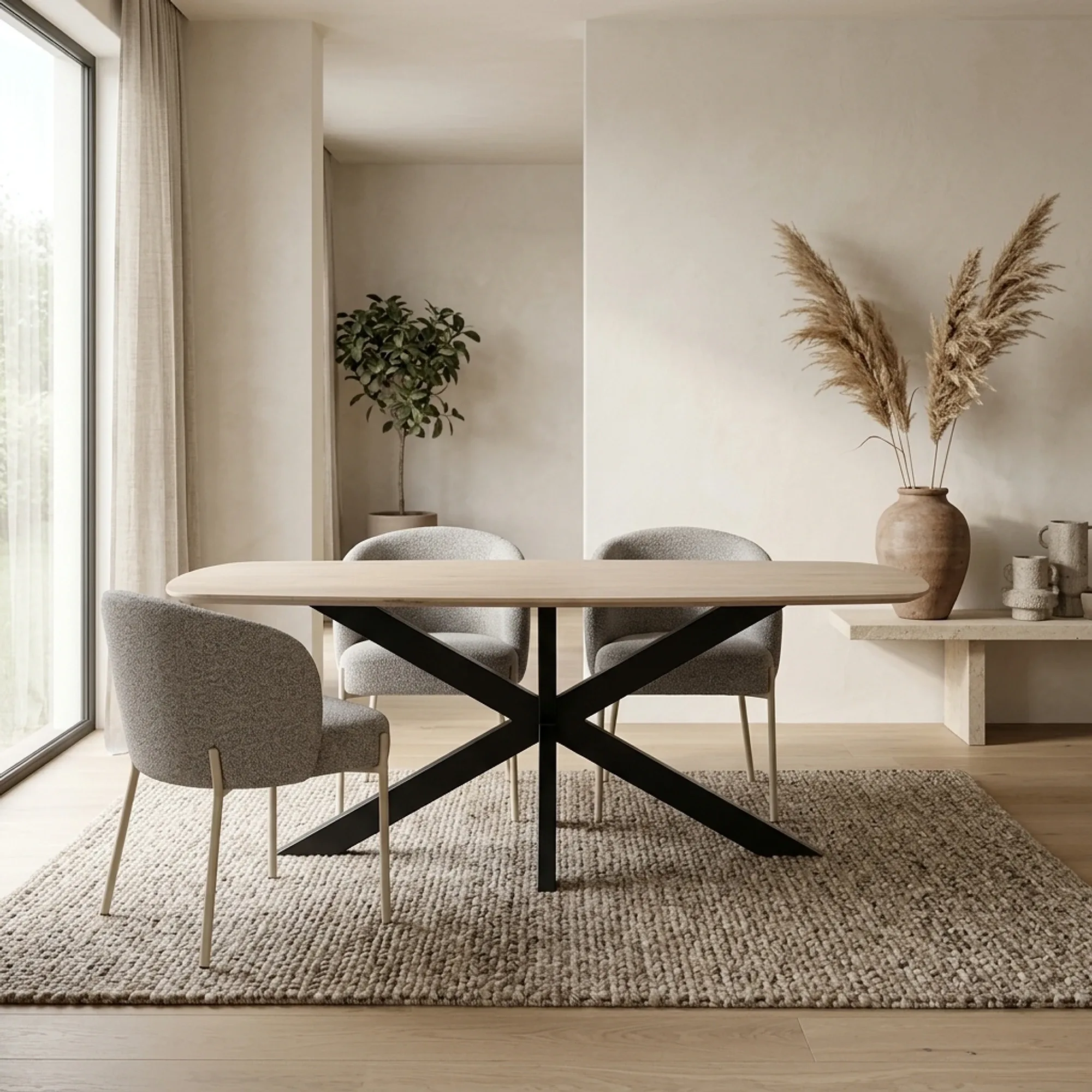 Danish Oval Dining Table 230, Mango Ashblond - My Sons