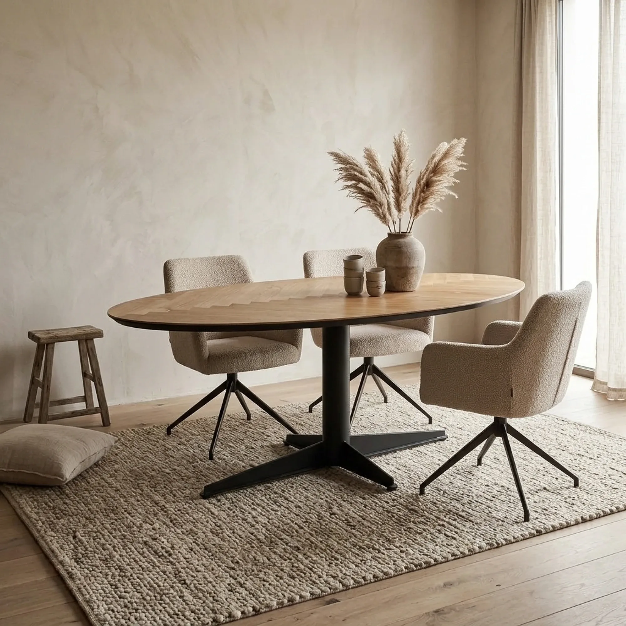 Eettafel 413-696 eiken