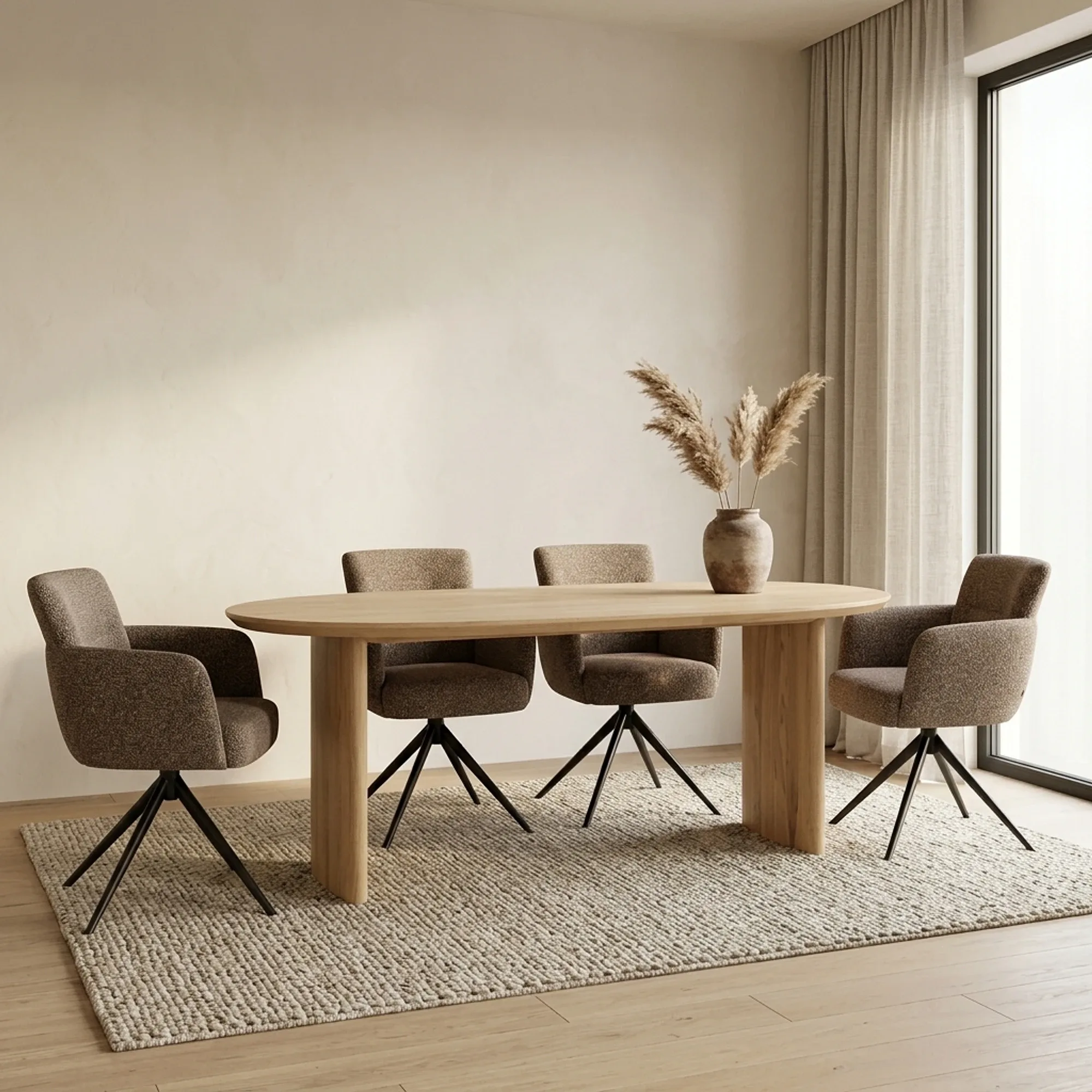 Dex Oak Dining Table - Eleonora