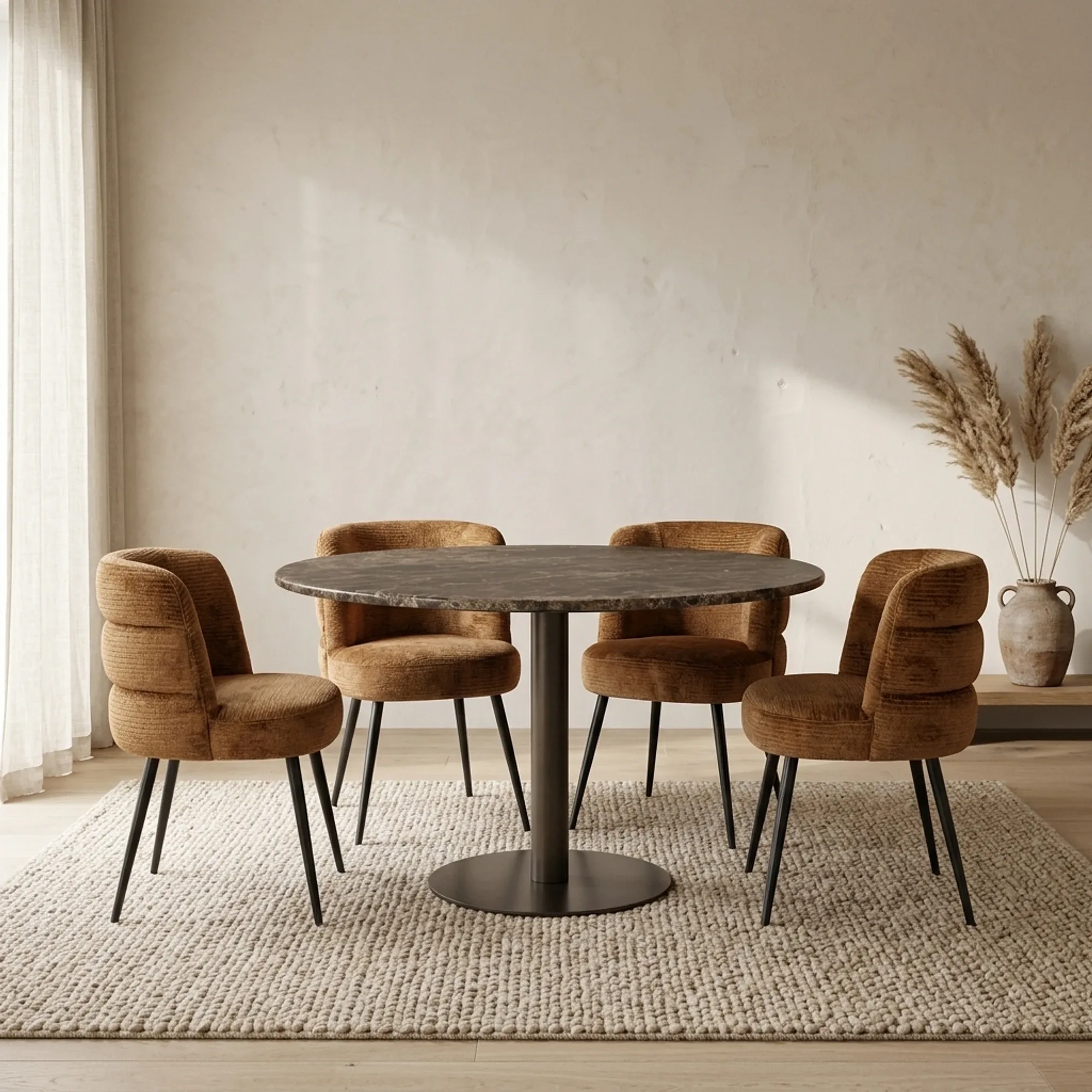 Dining Table Luigi 127x76 cm Iron - Eleonora