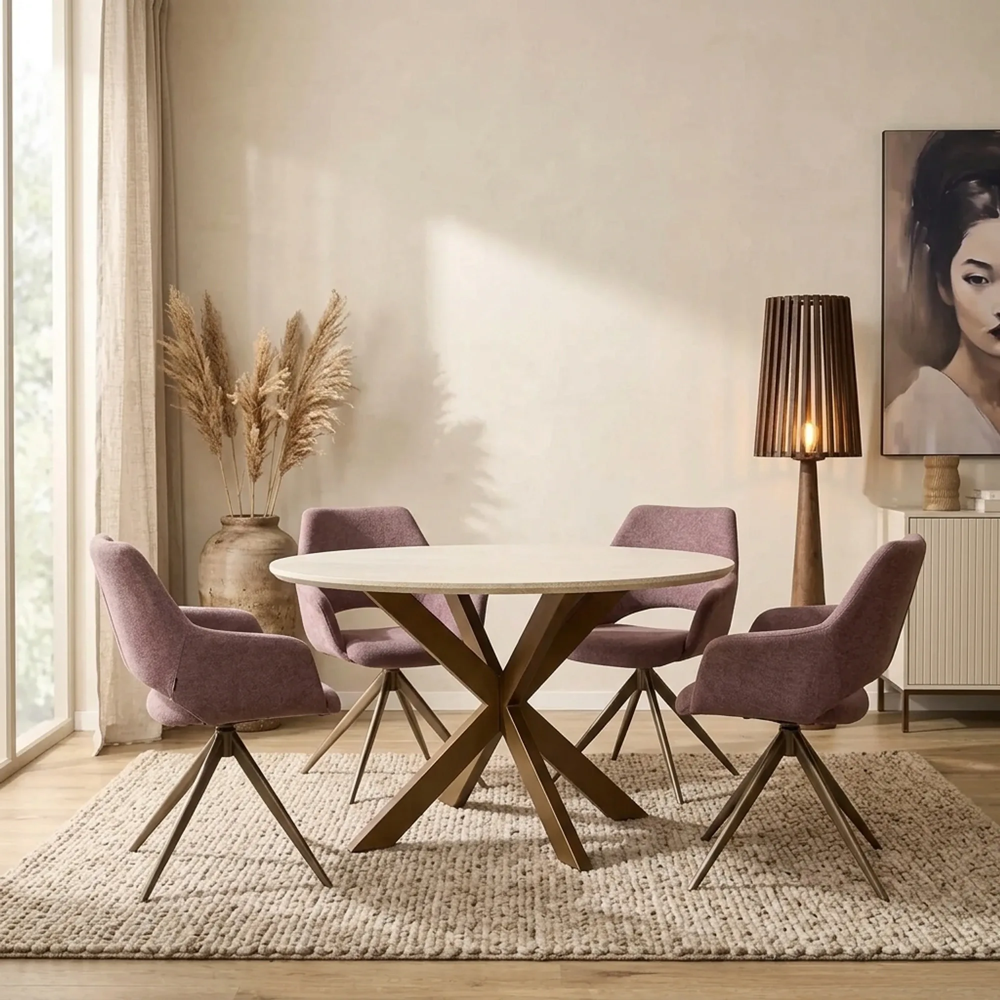 Esstisch Madison Sand | 110 cm