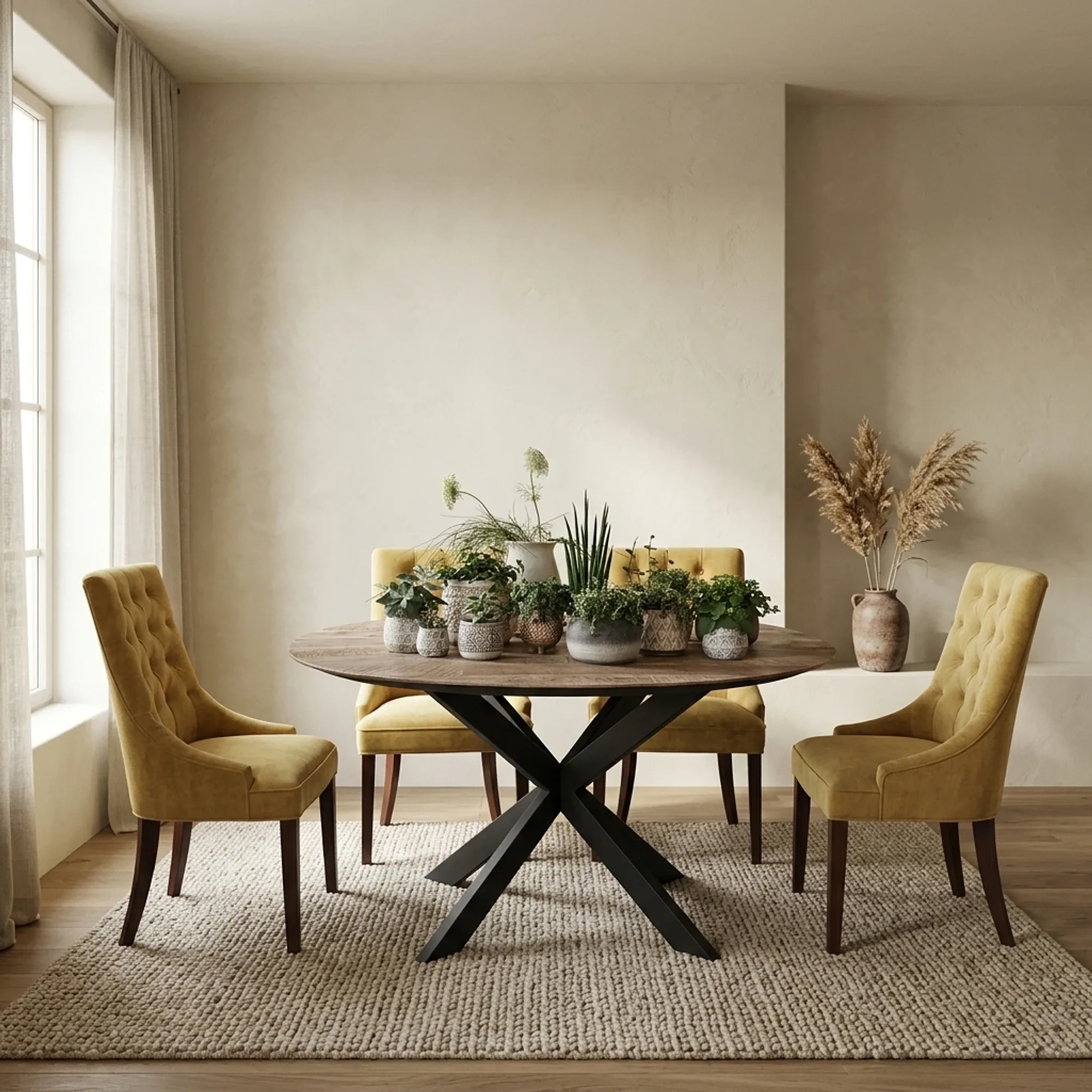 Shape round dining table - DTP Home