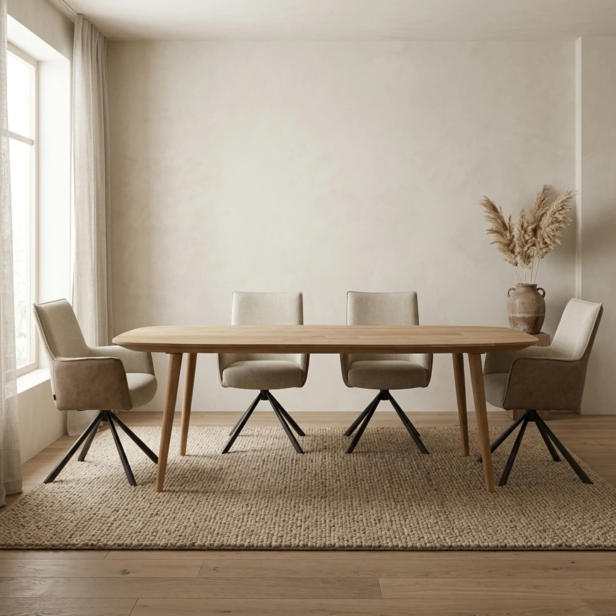 Tabassum Recycled Teak Dining Table - Eleonora