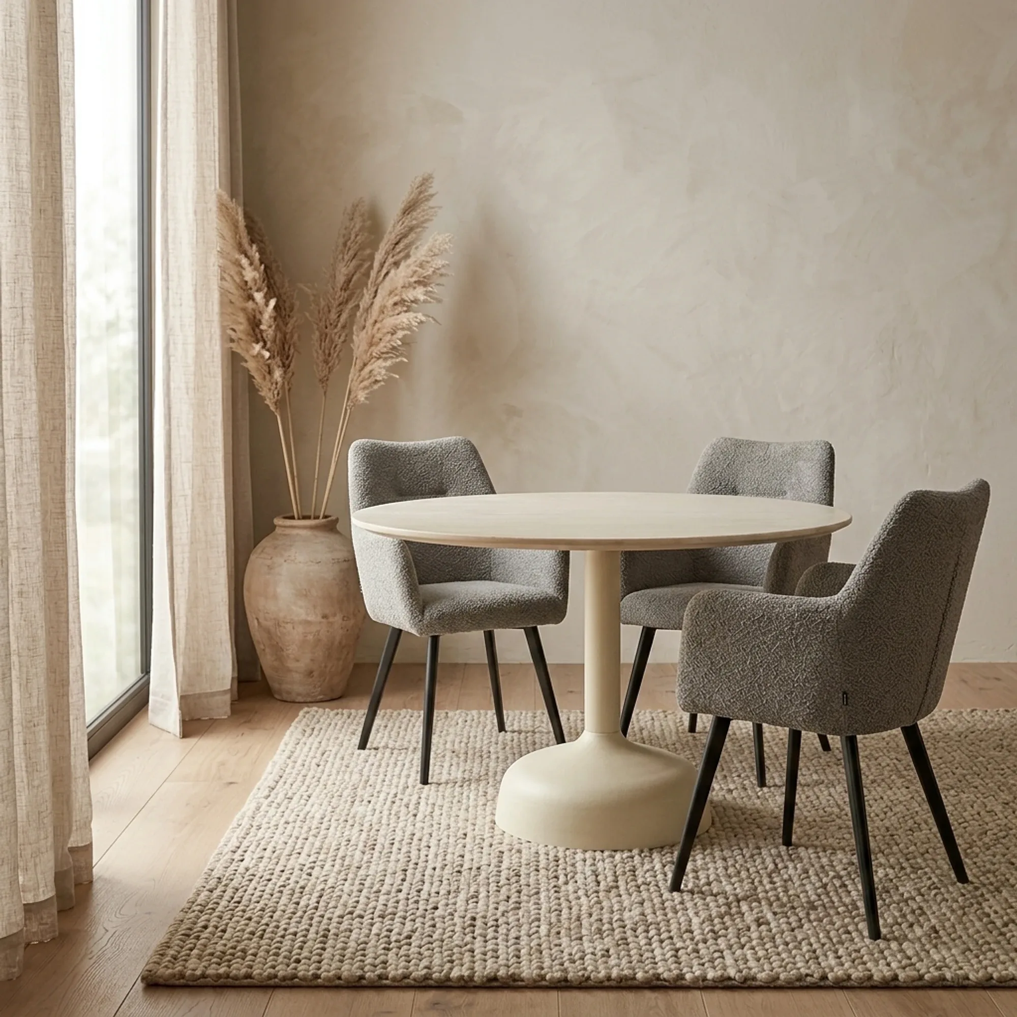 Elba Dining Table white round 120 cm - Tower Living