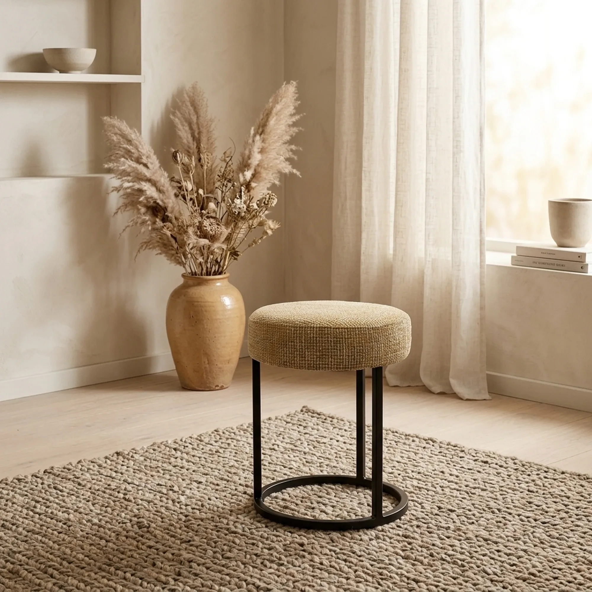 Hocker Escabel Ø40 Coco Mustard 06 - My Sons