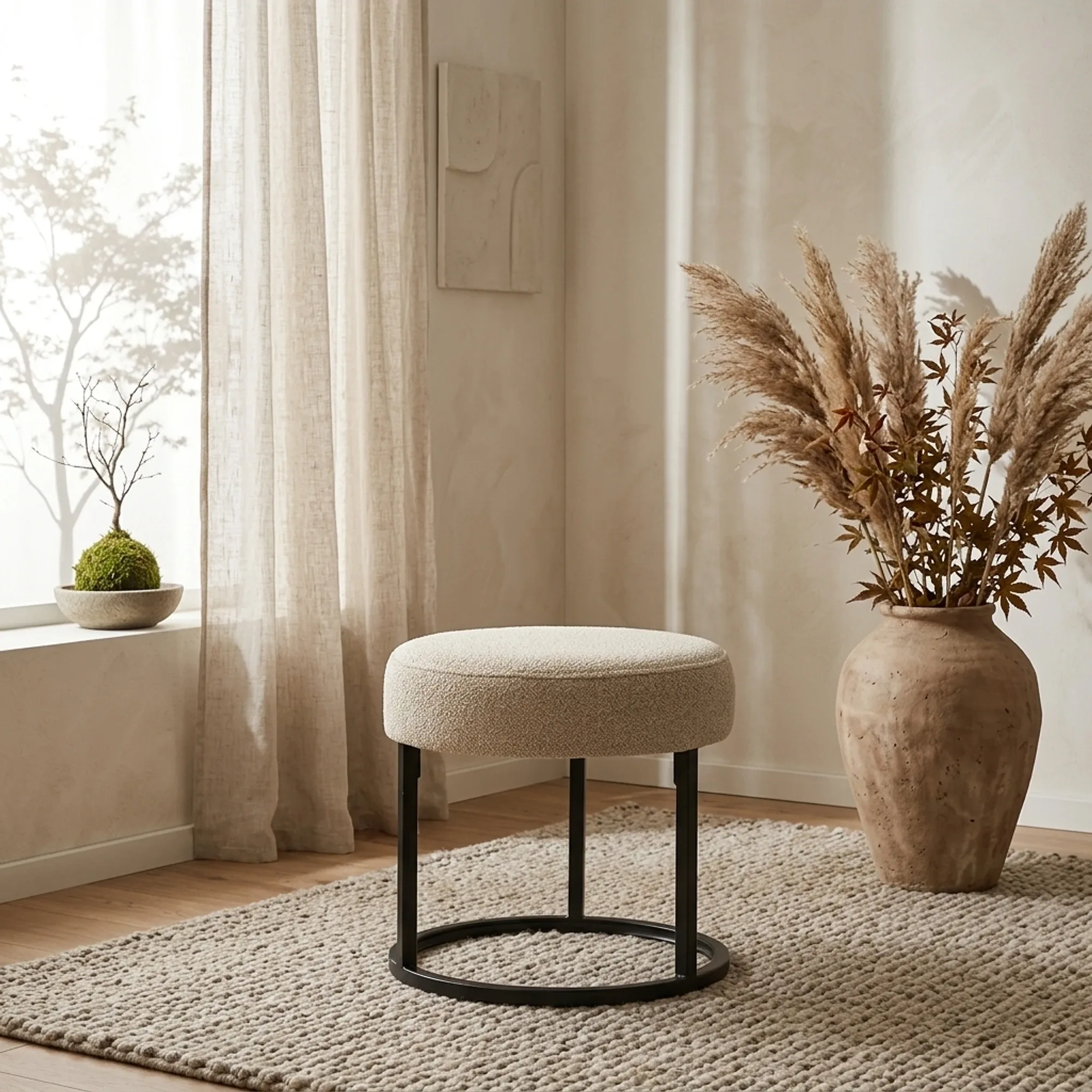 Hocker Escabel Ø45 Alpine Beige - My Sons