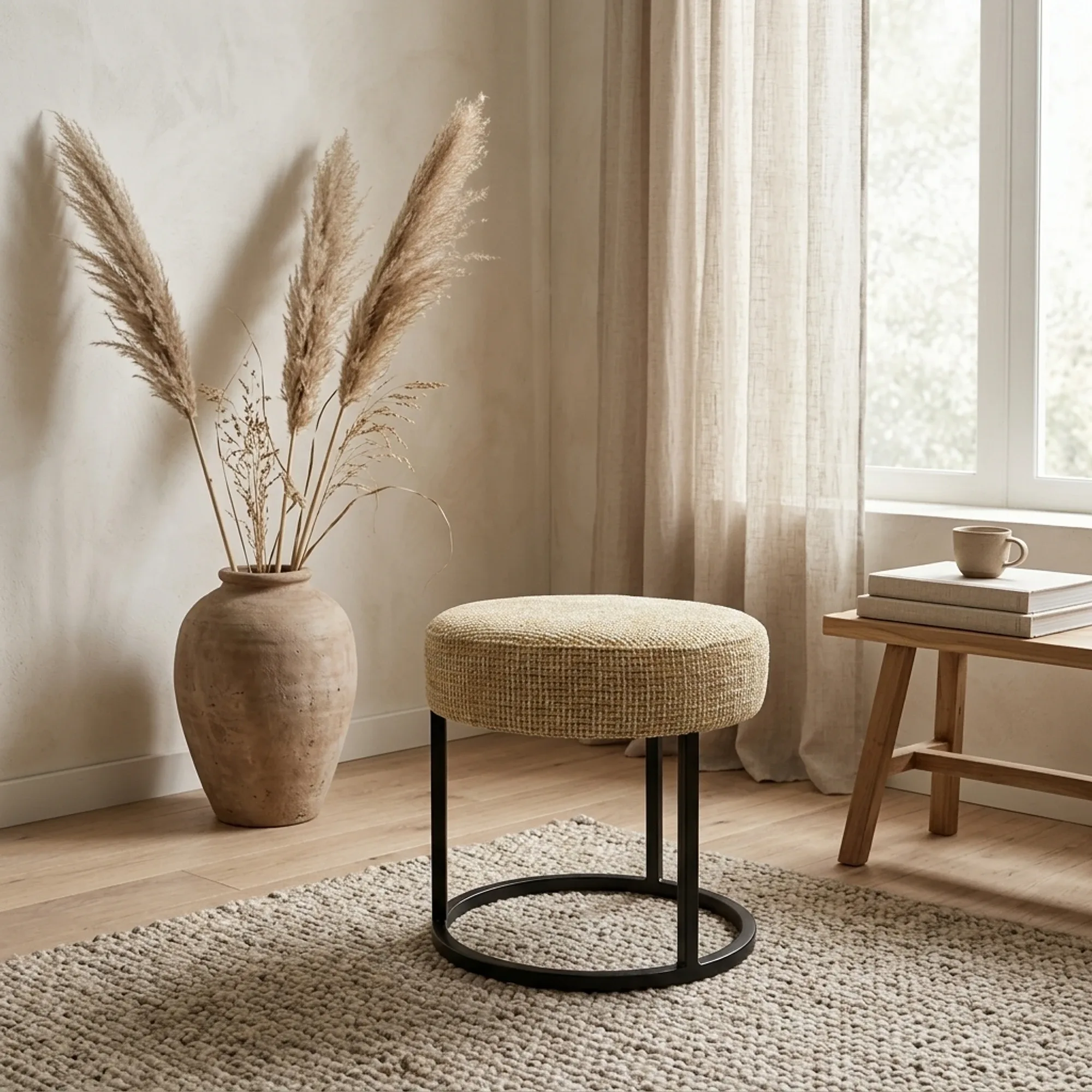 Hocker Escabel Ø45 Coco Mustard 06 - My Sons