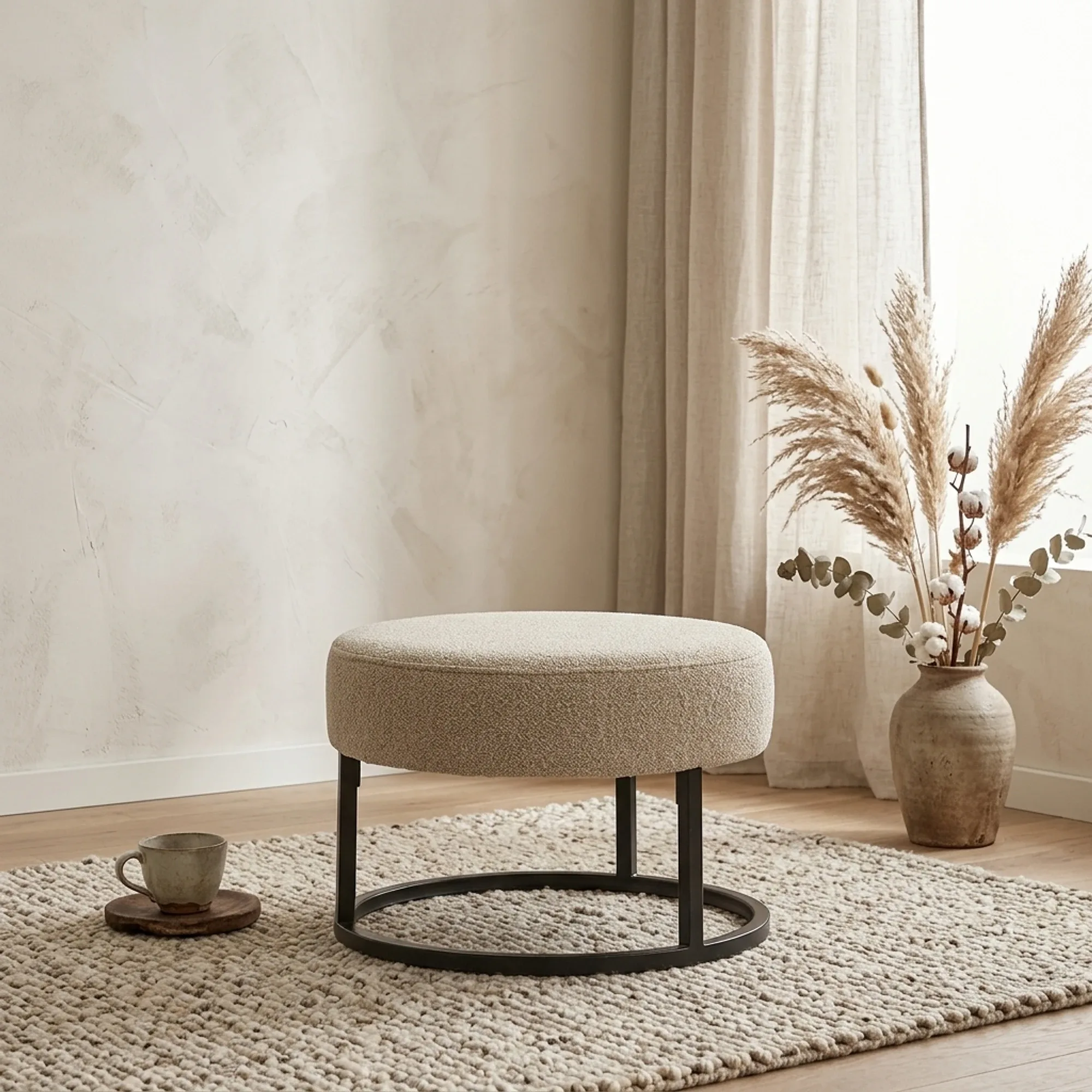 Hocker Escabel Ø50 Alpine Beige - My Sons