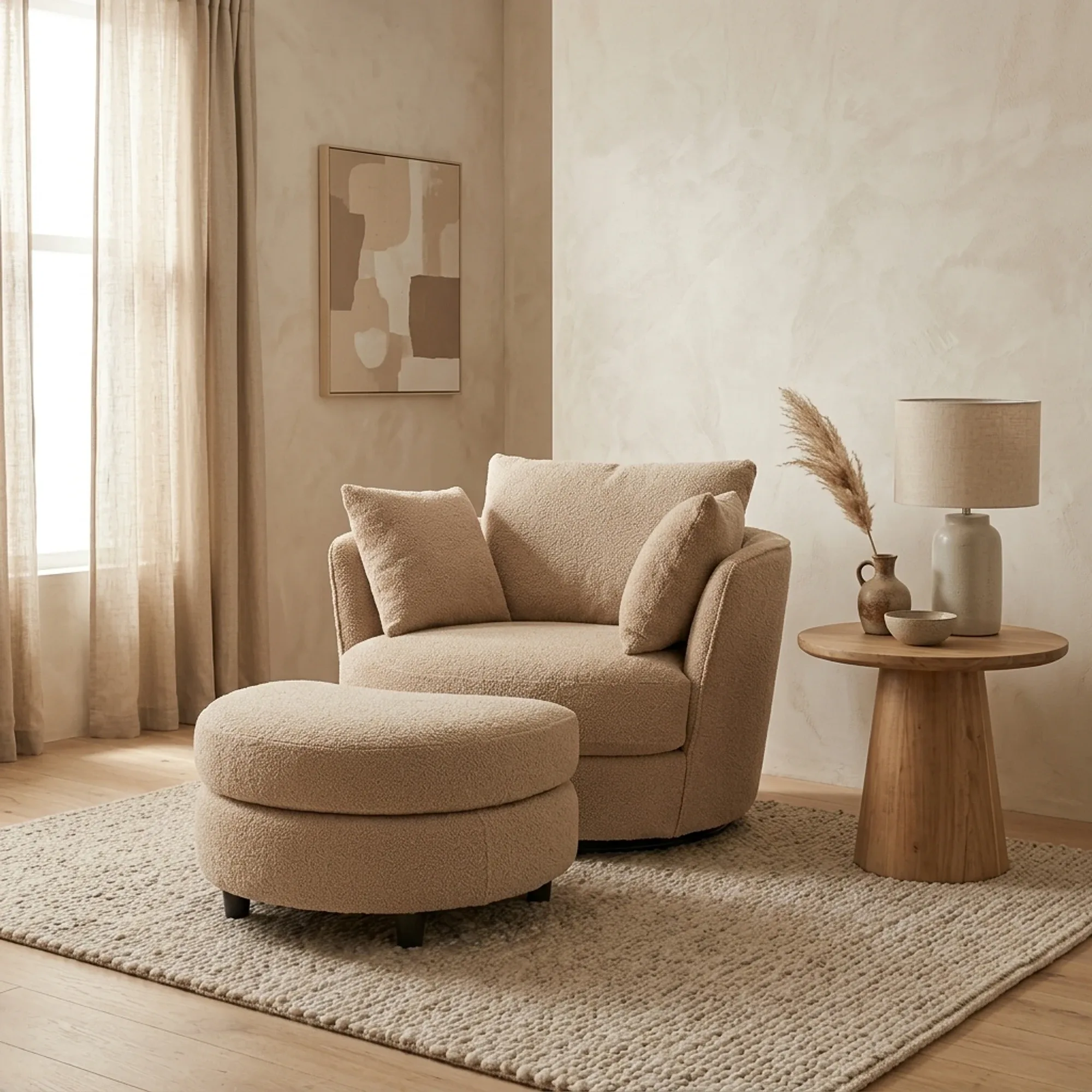 Sessel Kart | mit Hocker