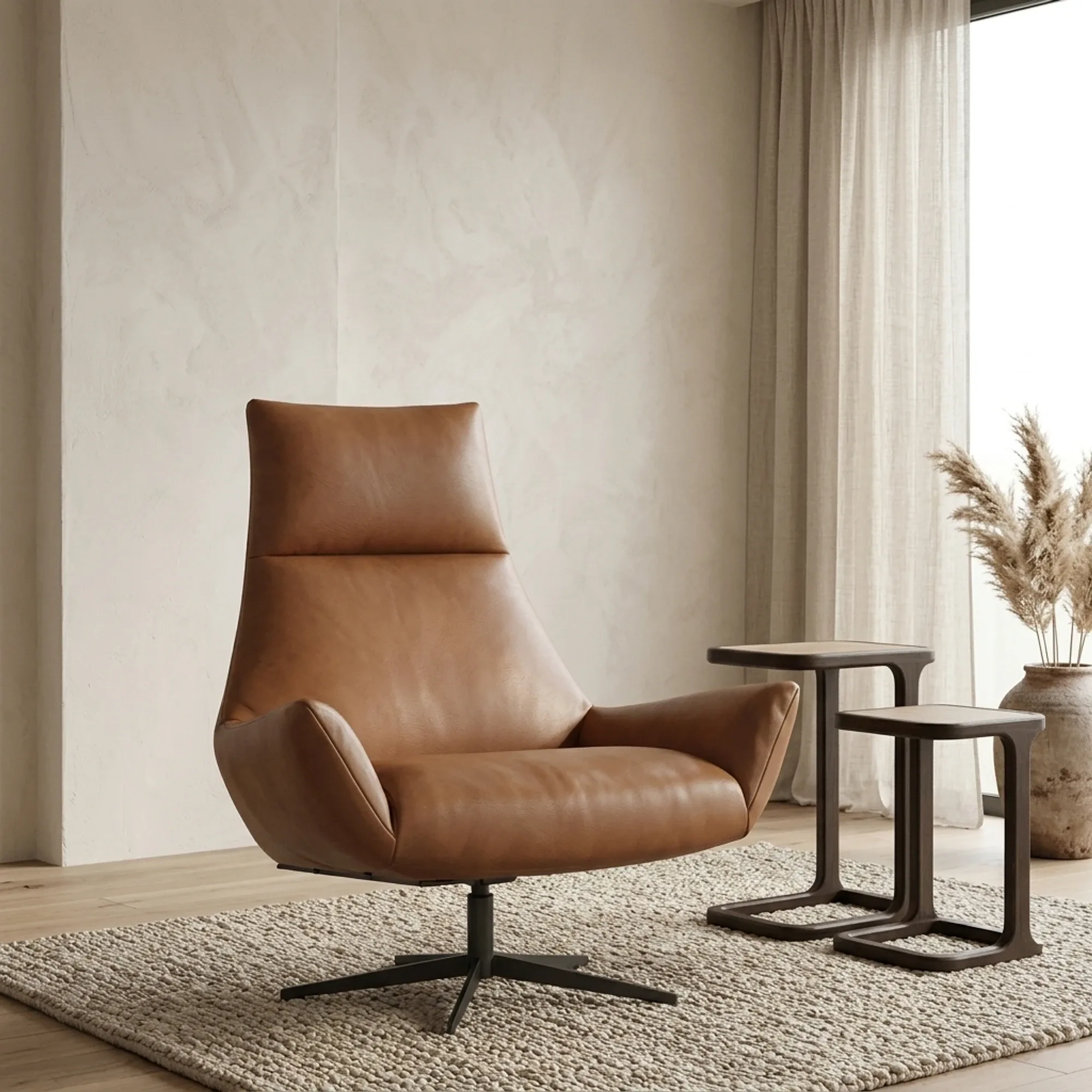 Sessel Wim | Cognac Leder