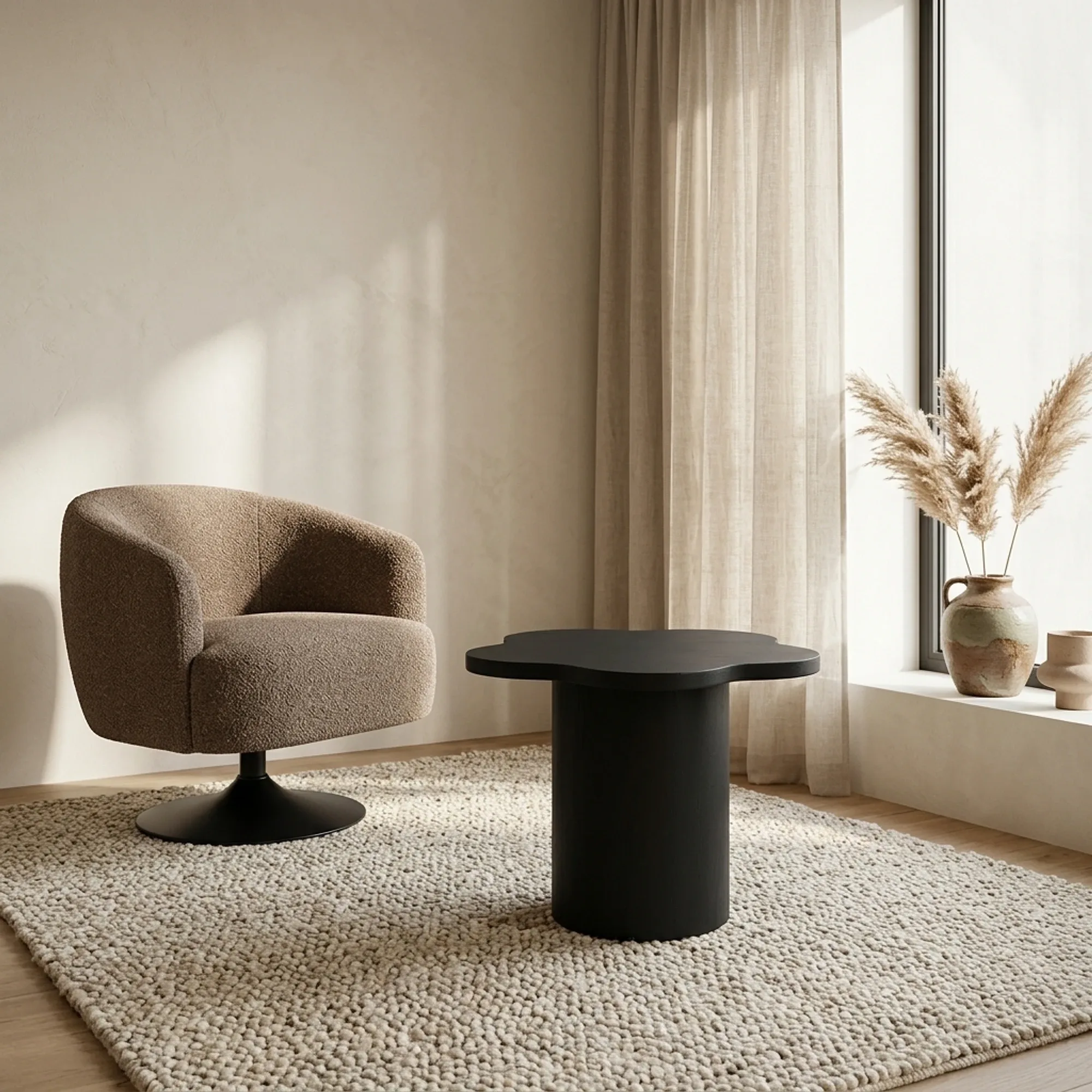 Side Table Fiore 65 Black - My Sons