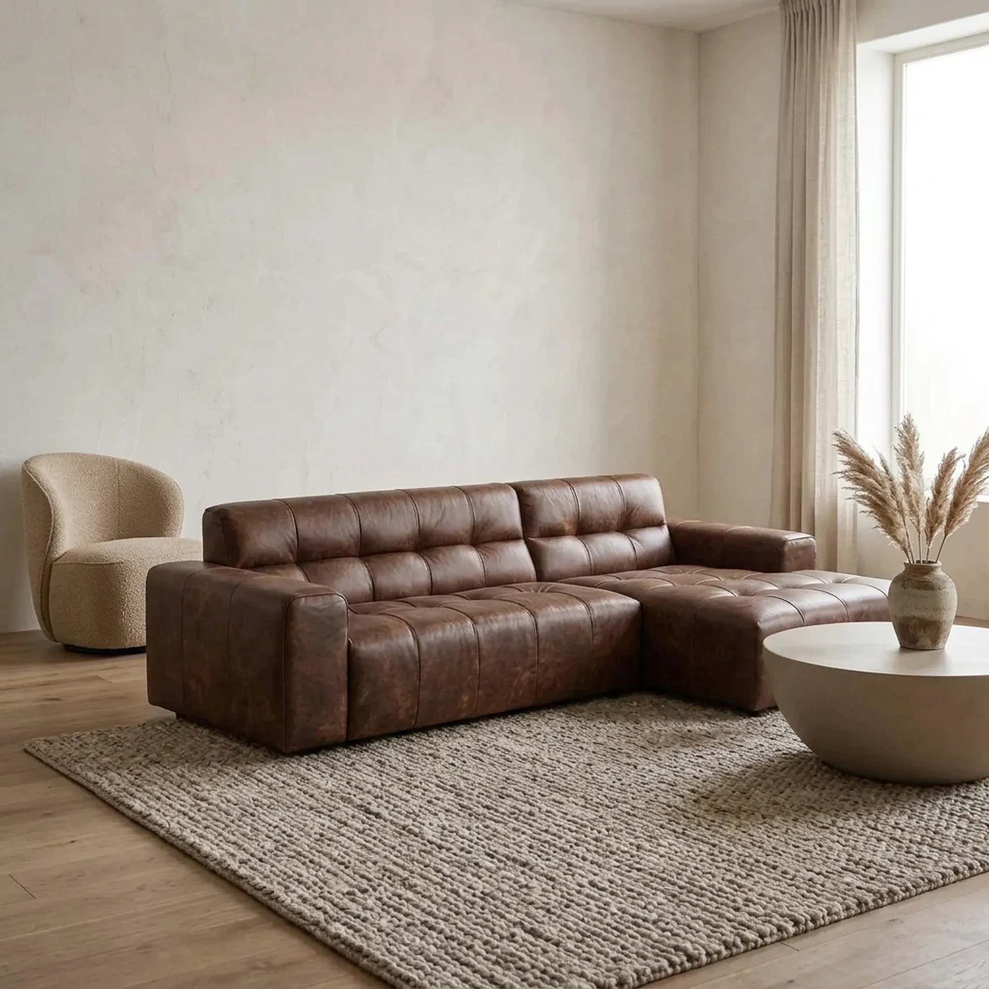 Ecksofa Cozzy | Africa Leder - Zitform