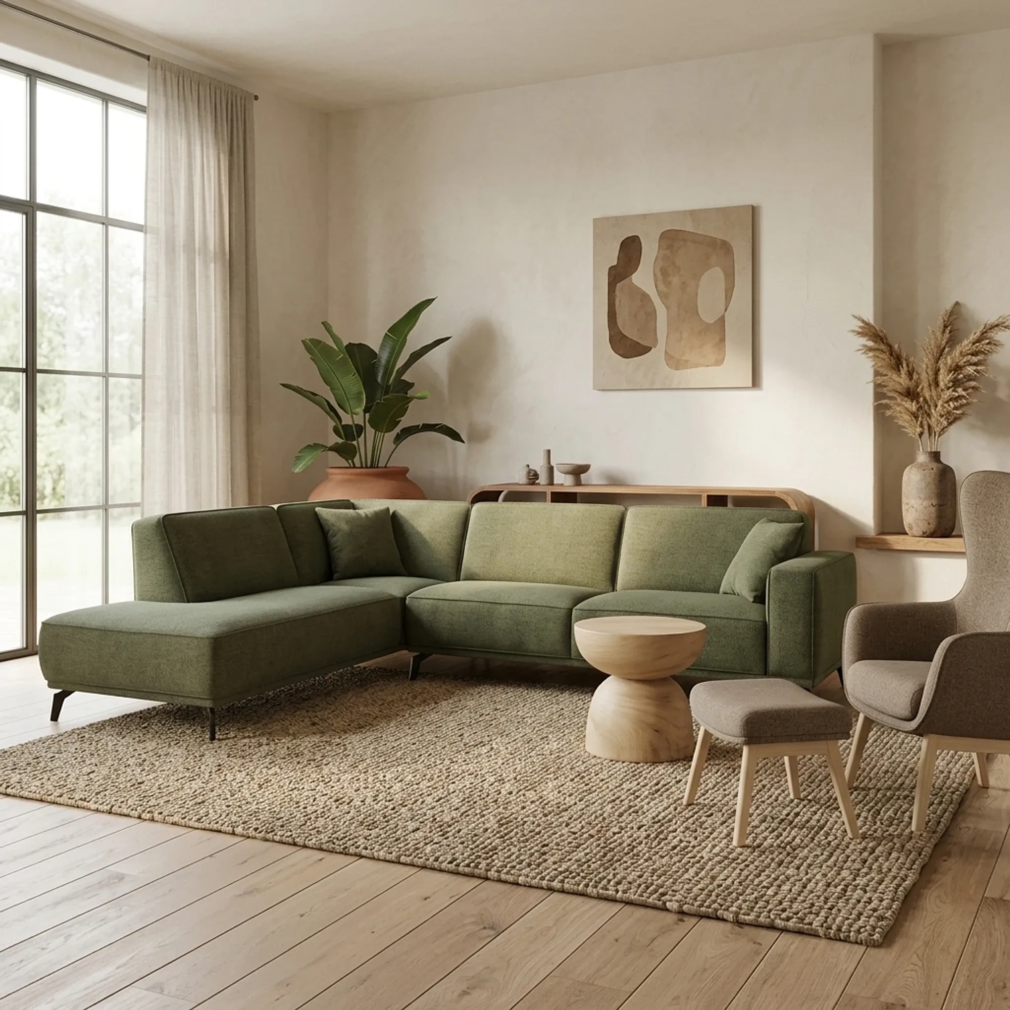 Ecksofa Luzern | Hunter - Zitform