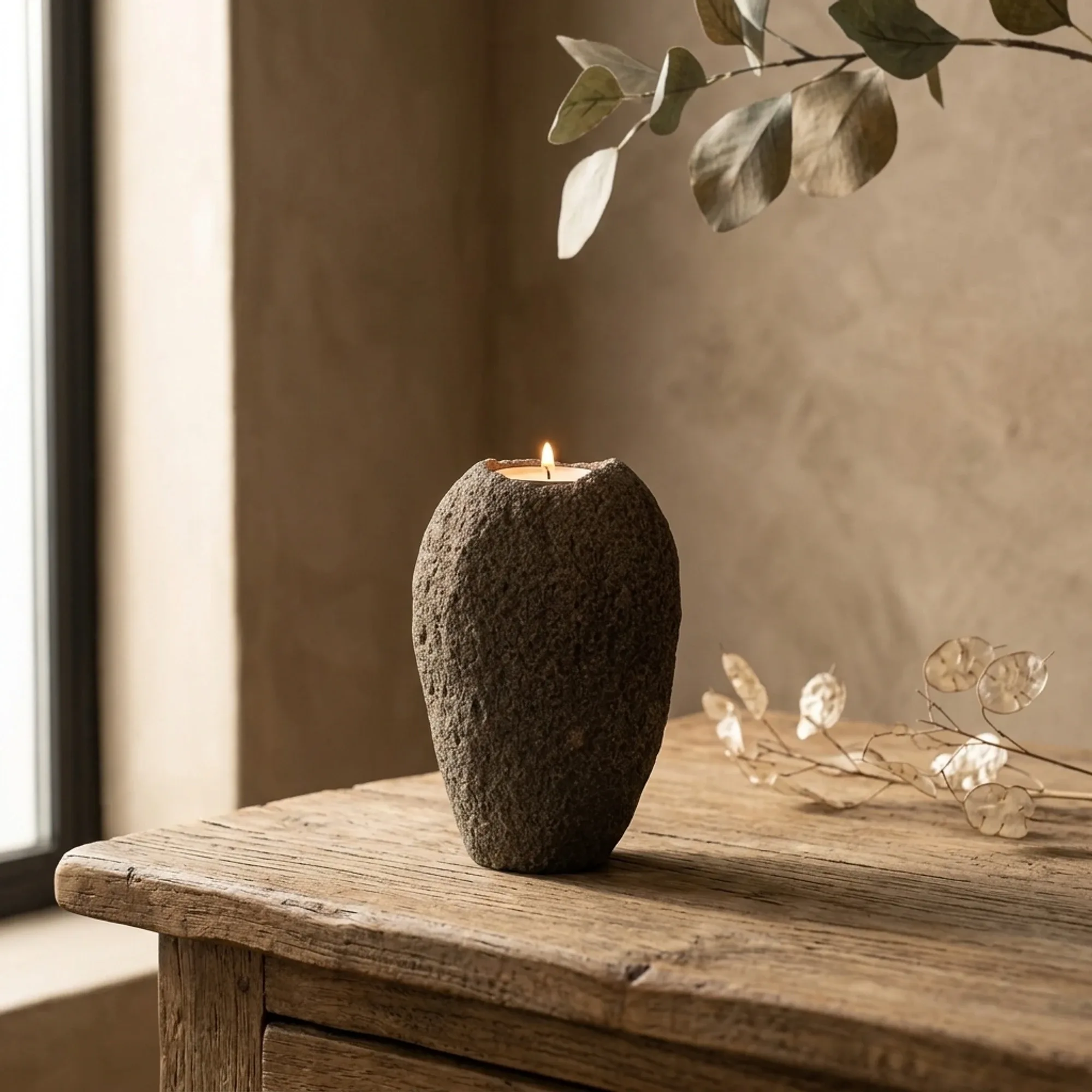 Kerzenhalter Riverstone hoch - MUST Living