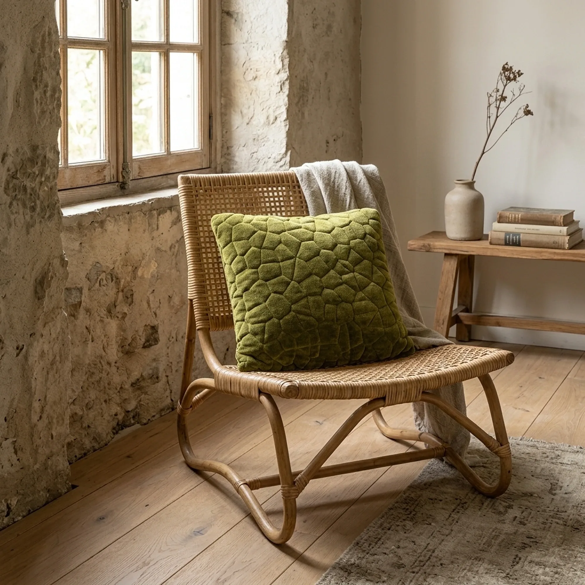 Stitch Green Cushion - By-Boo